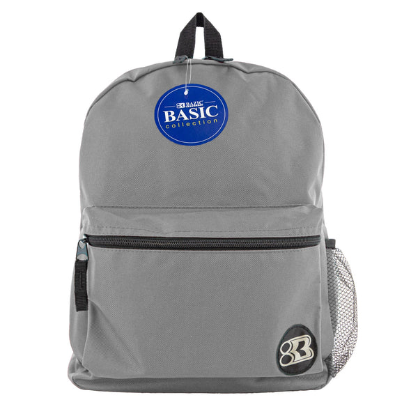 16" Gray Basic Backpack