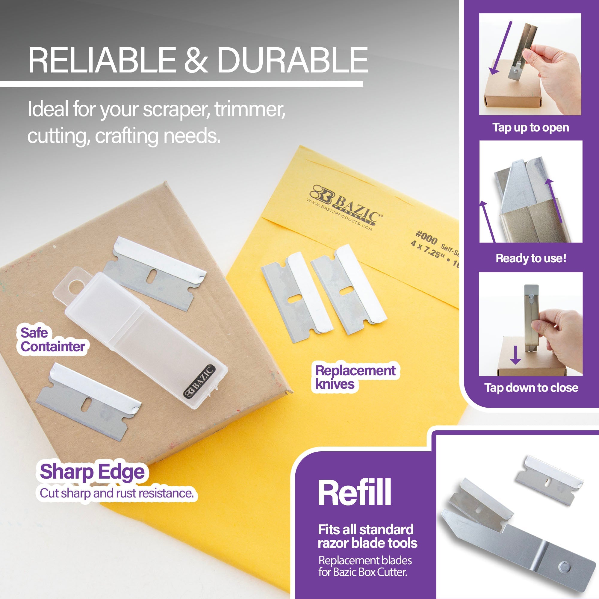 Replacement Razor Blade w/ Tube (8/Tube)