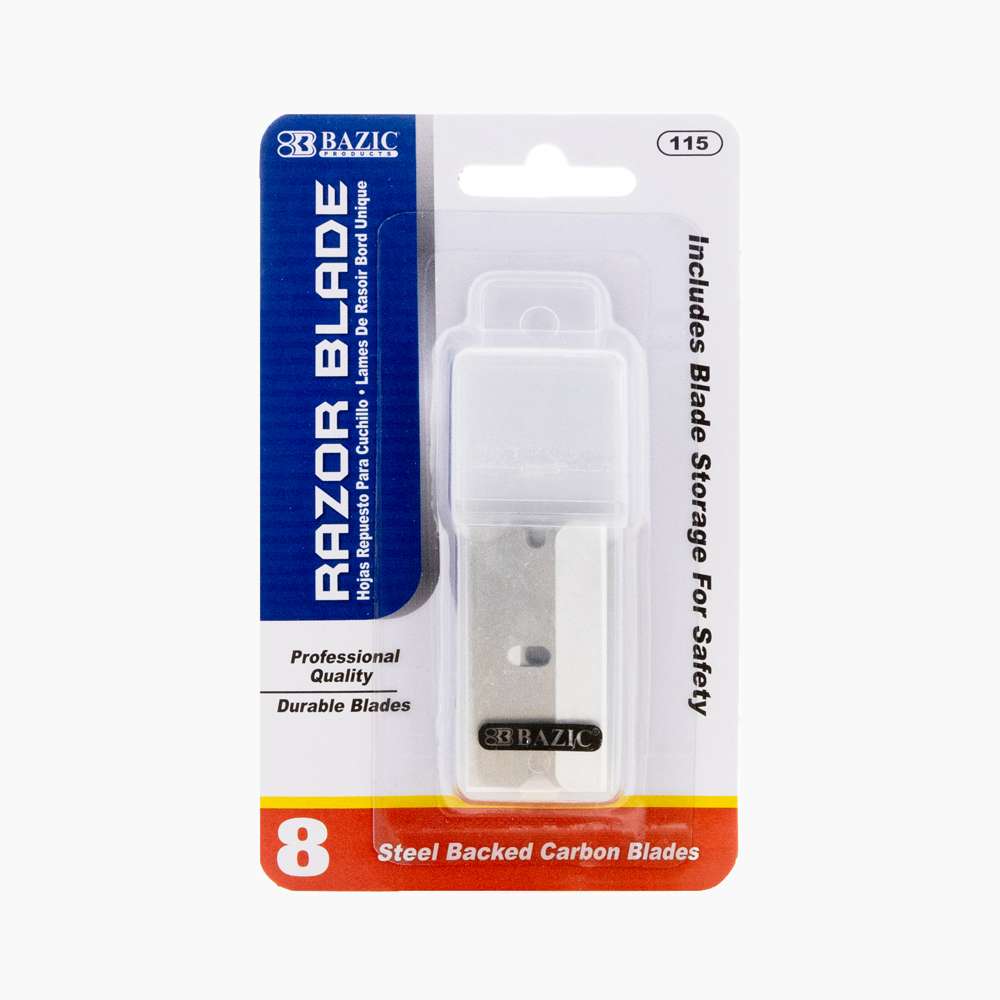 Razor Replacement Blade with Tube (8/Tube)