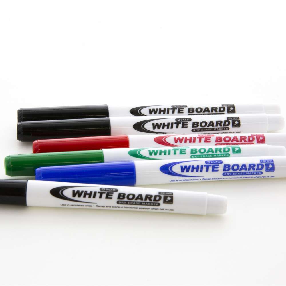 Fine Tip Assorted Color Dry-Erase Marker (6/Pack)