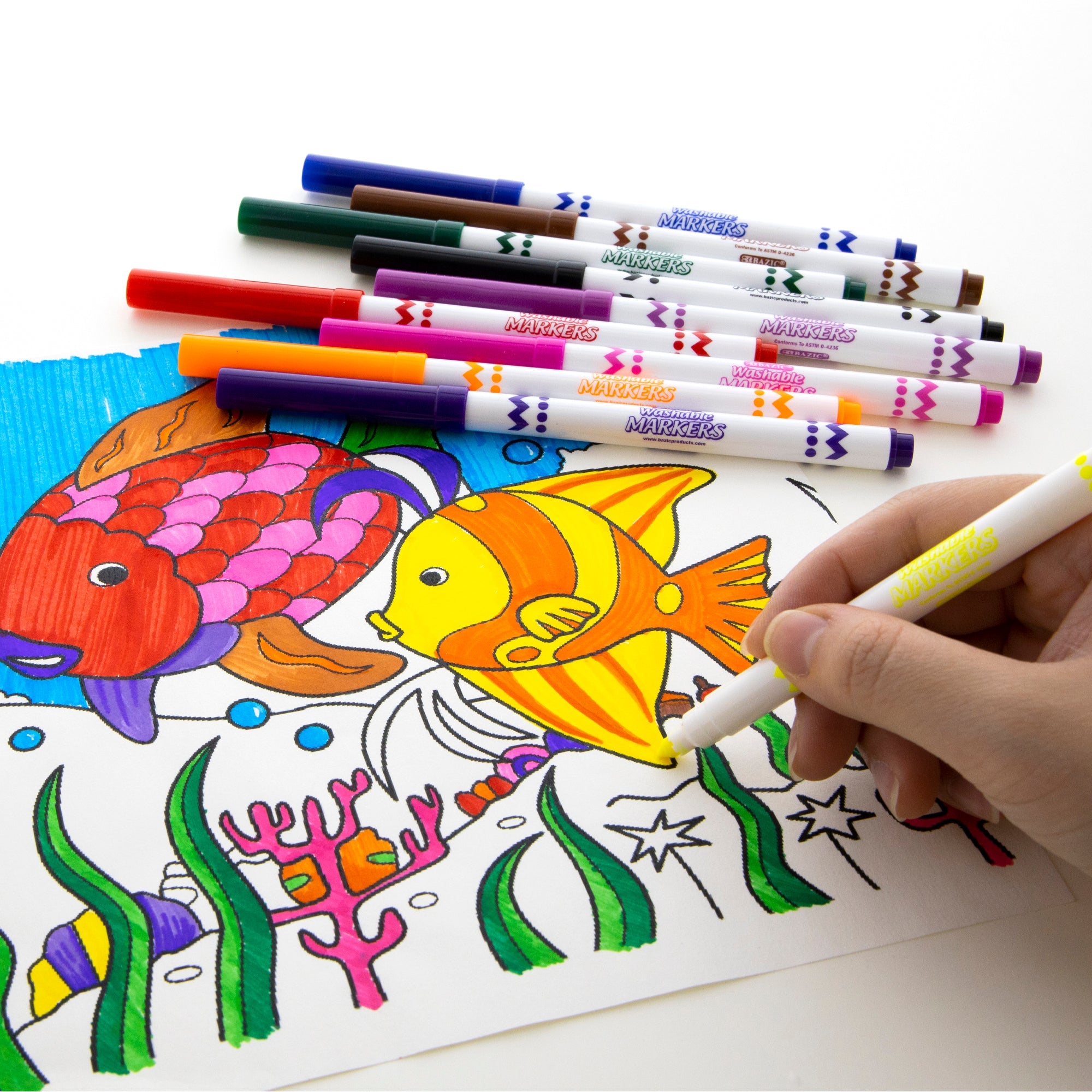 Washable Markers Super Tip 10 Color