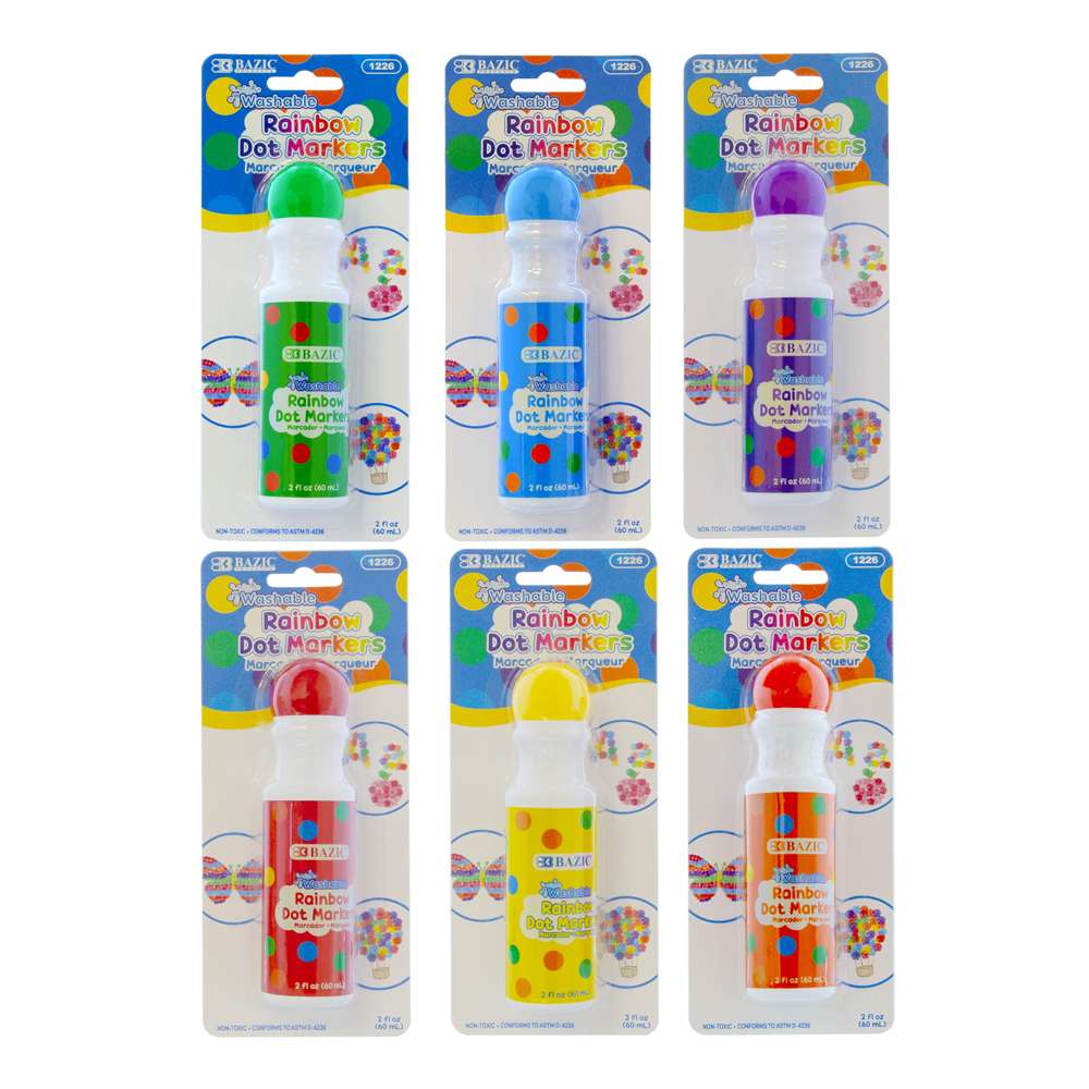 Dot Markers Washable 6 Color