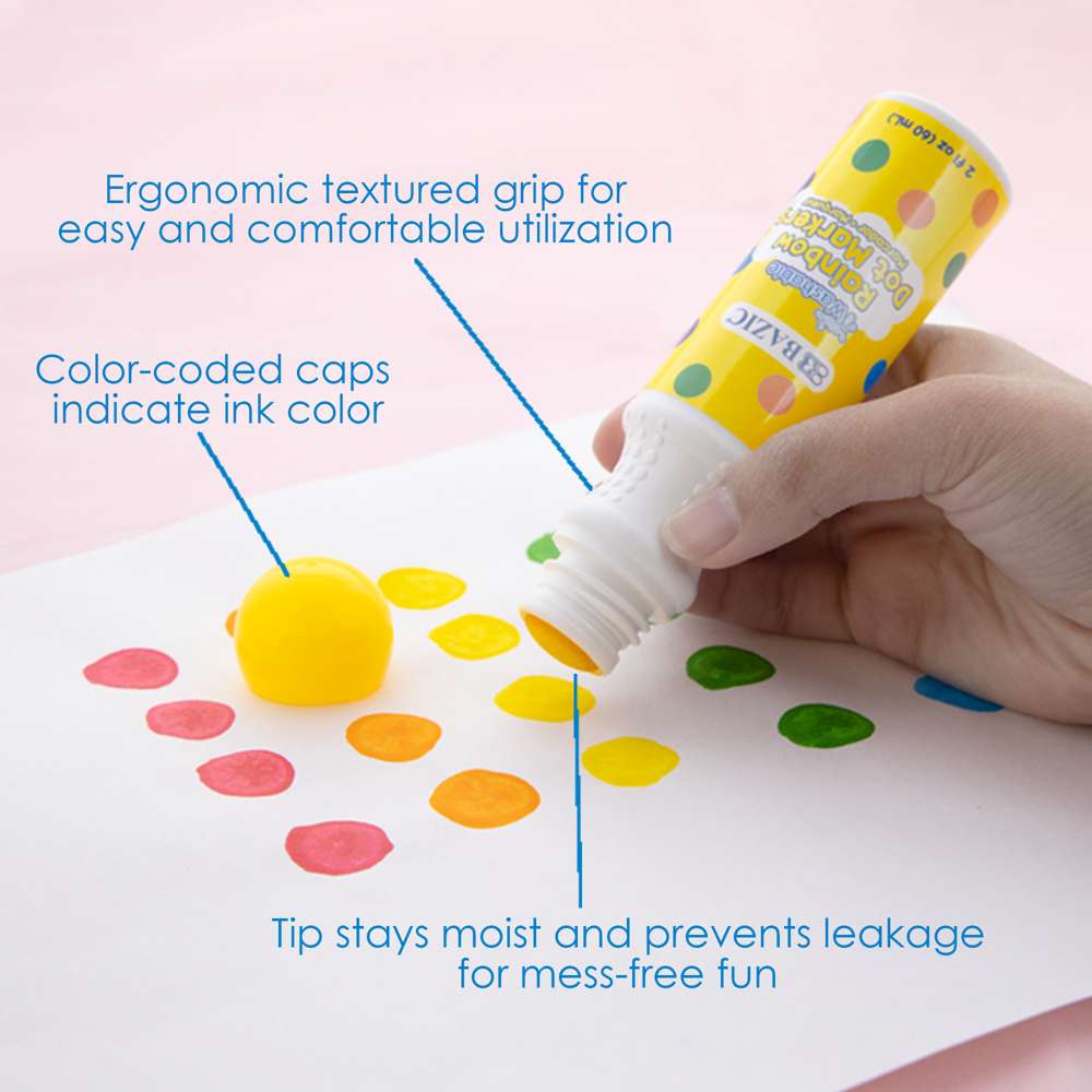 Dot Markers Washable (6 Color/Pack)