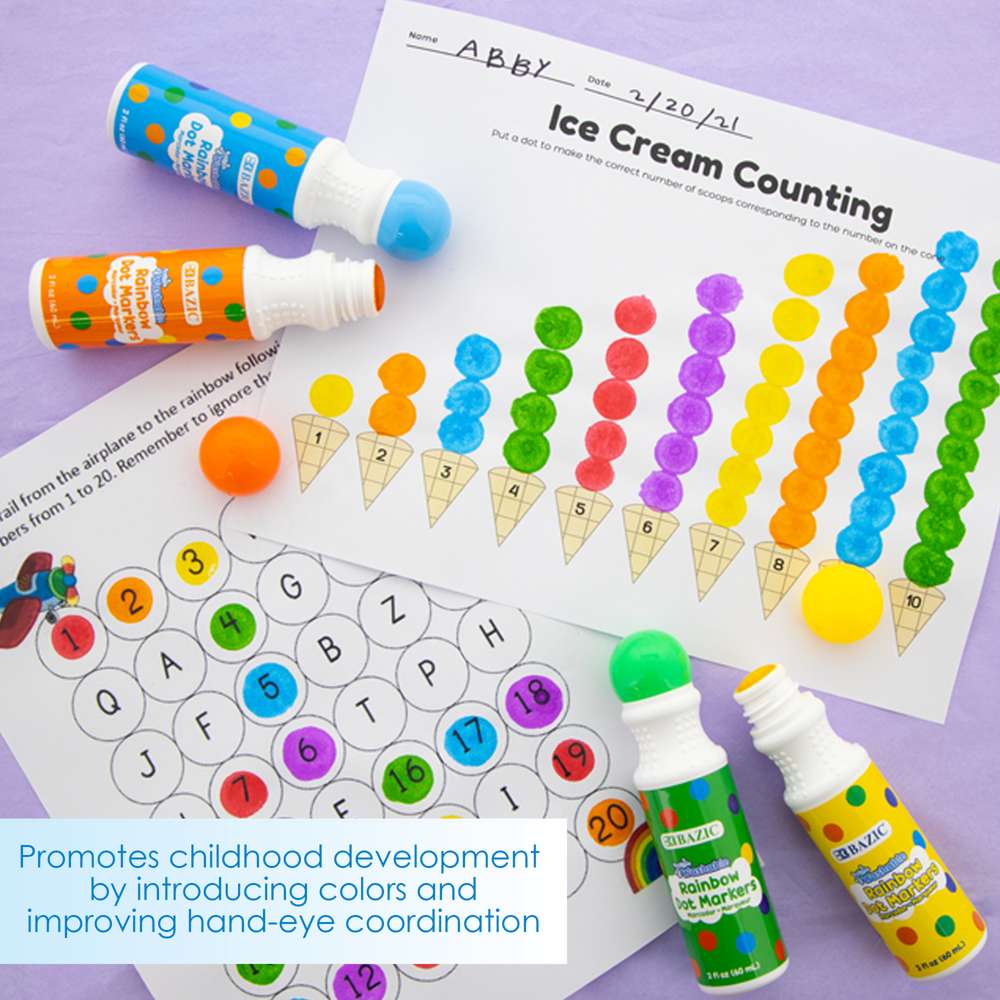 Dot Markers Washable (6 Color/Pack)