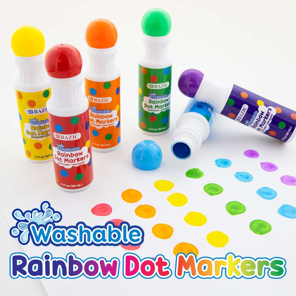 Dot Markers Washable (6 Color/Pack)