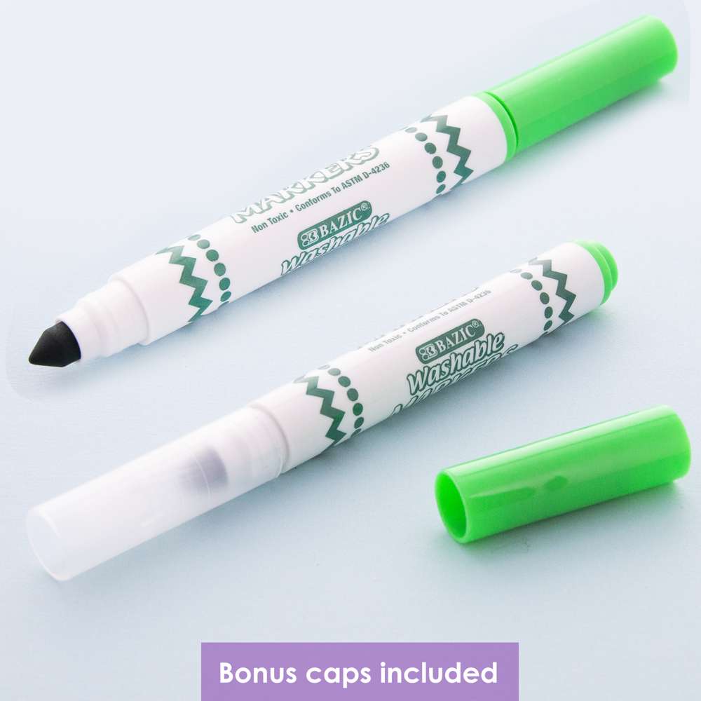 Washable Markers Broad Line Jumbo 8 Color (200/Pack)