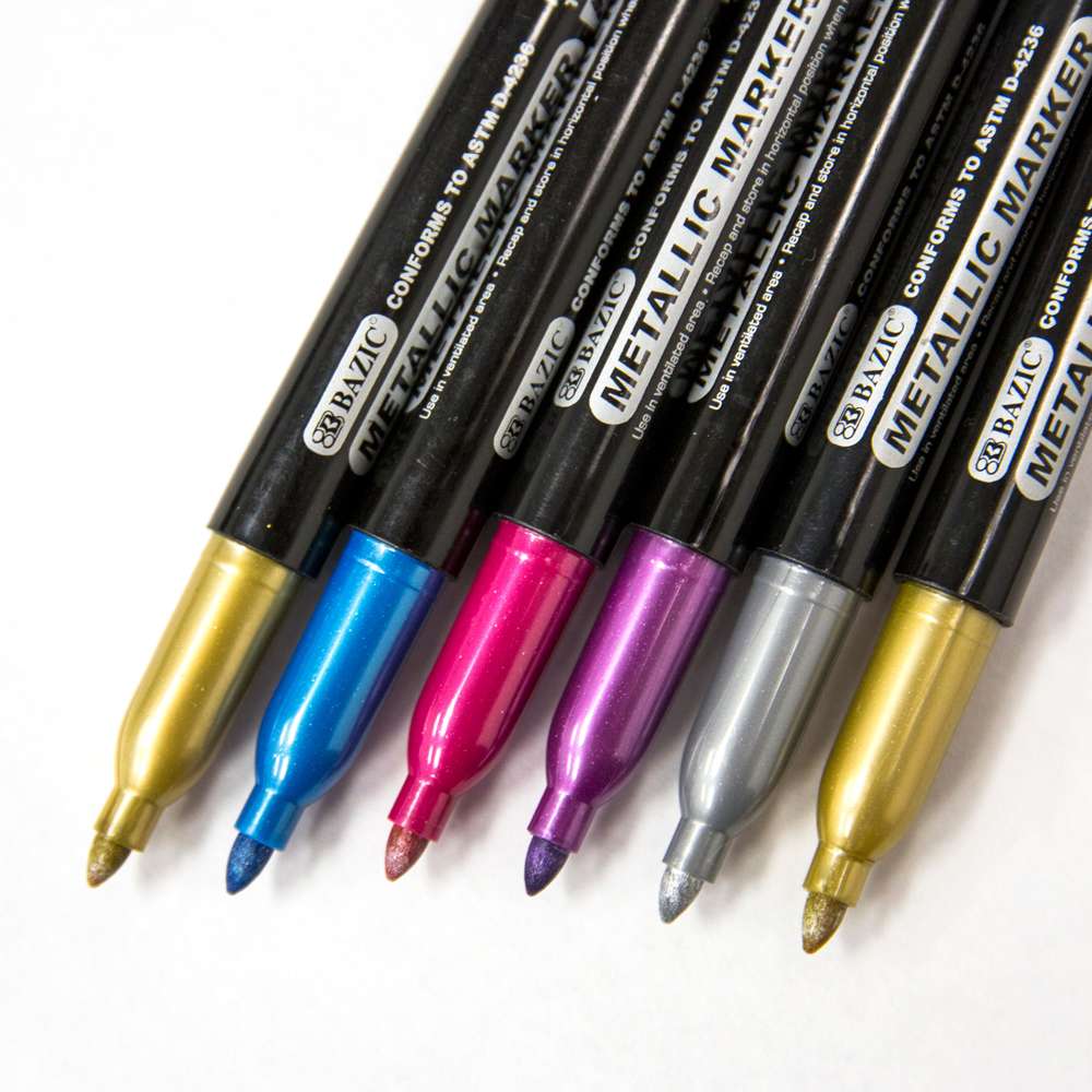 6 Metallic Markers
