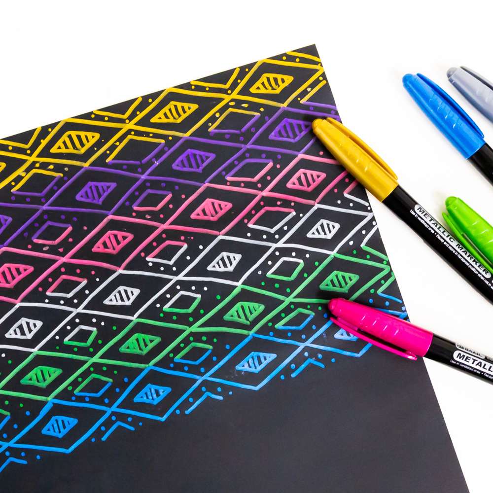 6 Metallic Markers