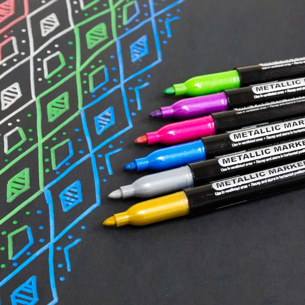6 Metallic Markers