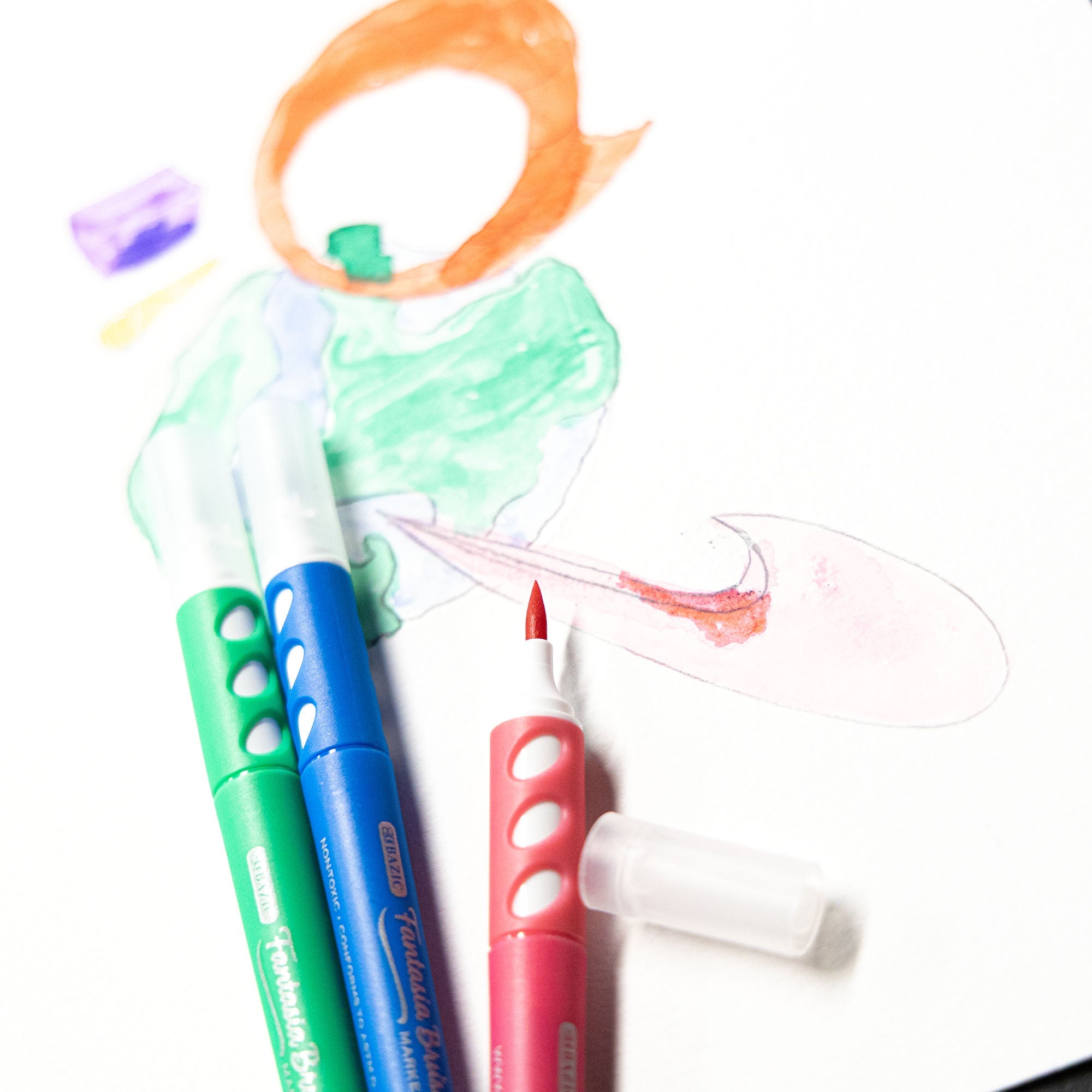 12 Colors Brush Markers