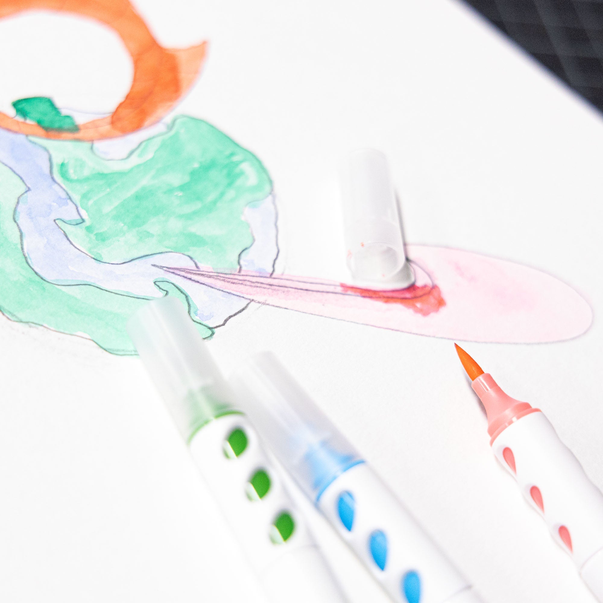 12 Colors Scented Brush Markers