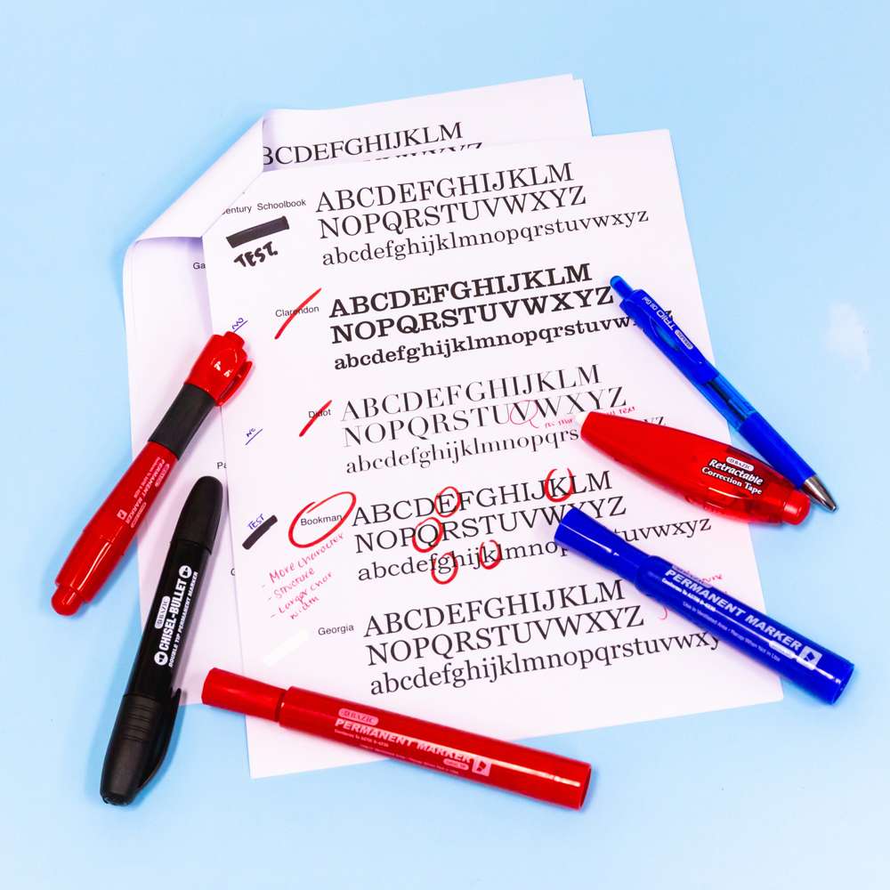 Chisel Tip Assorted Color Permanent Marker (3/Pack)
