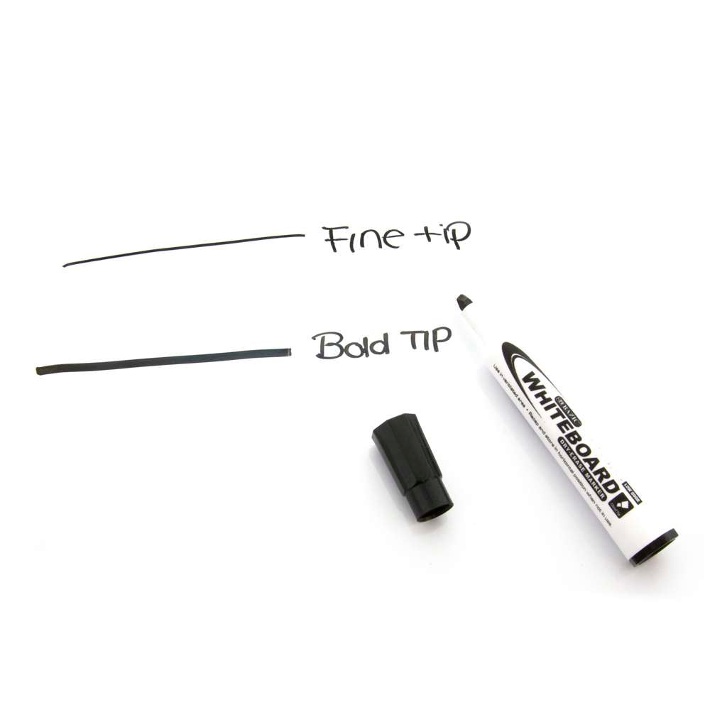 Chisel Tip Black Dry-Erase Markers (3/Pack)