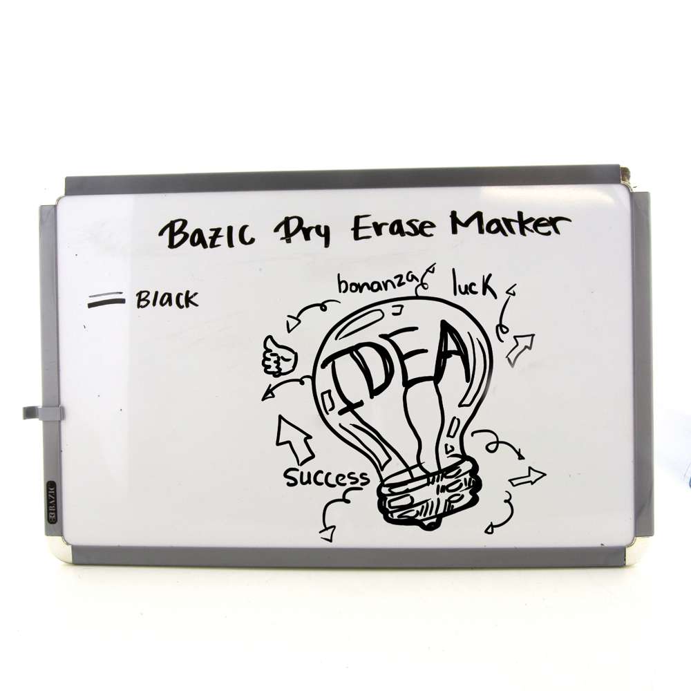 Chisel Tip Black Dry-Erase Markers (3/Pack)