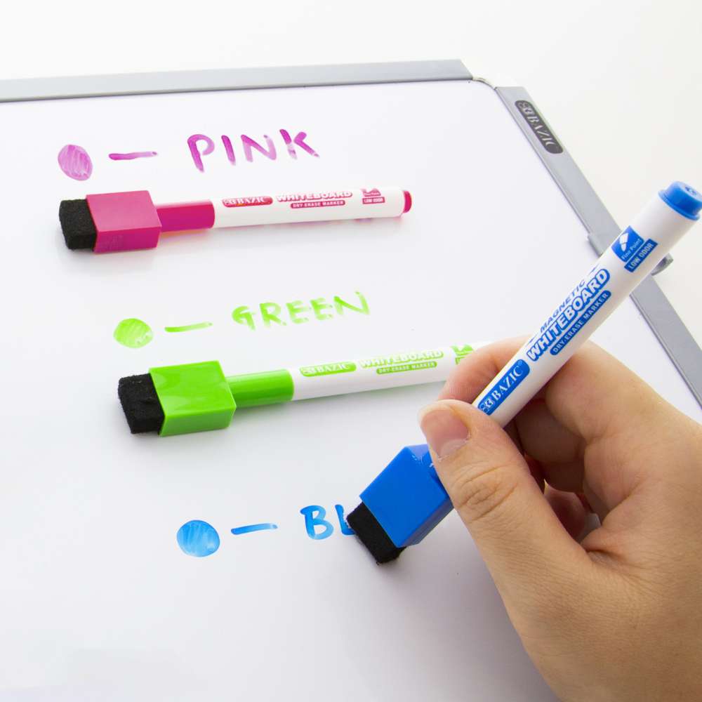 Magnetic Bright Color Dry-Erase Markers (3/Pack)