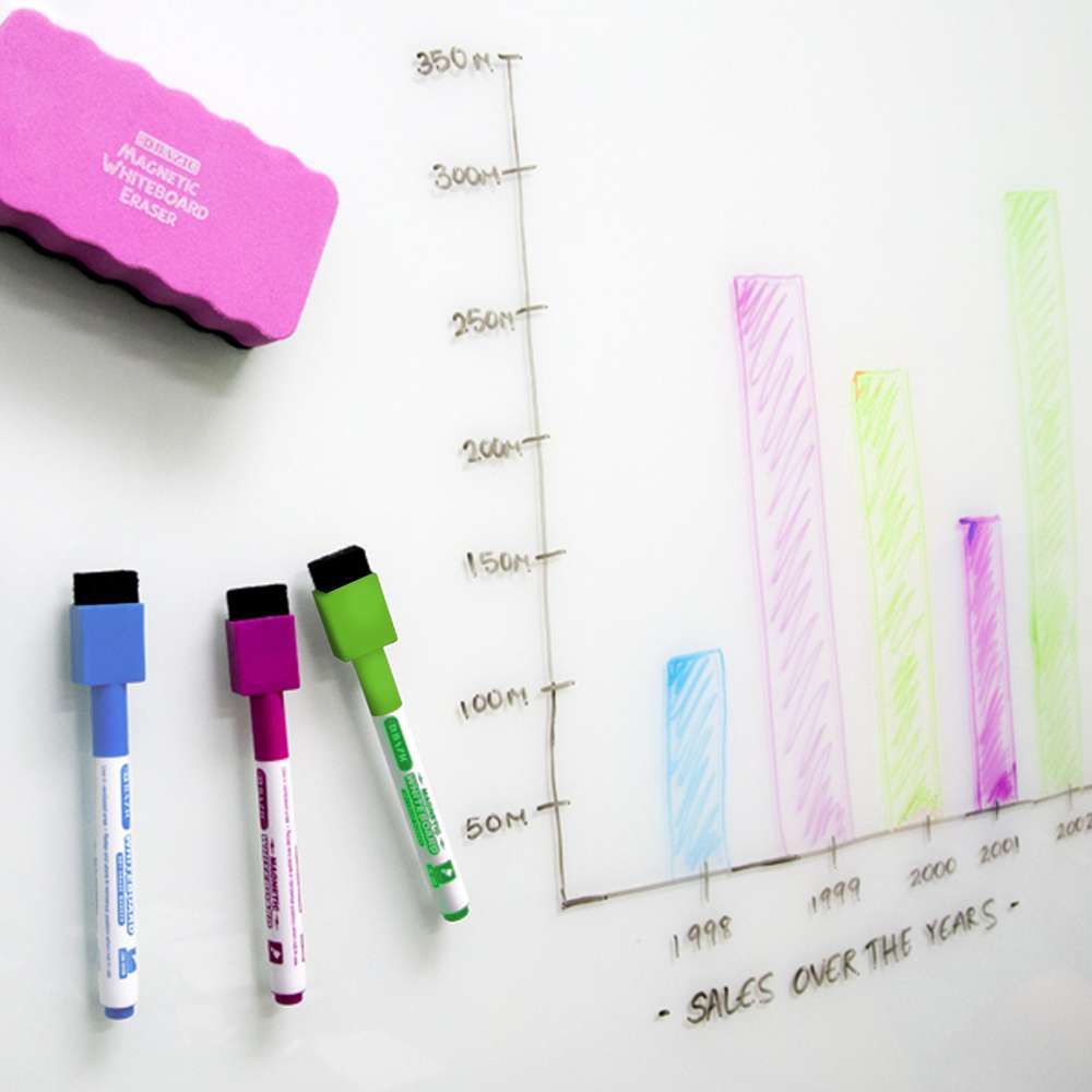 Magnetic Bright Color Dry-Erase Markers (3/Pack)