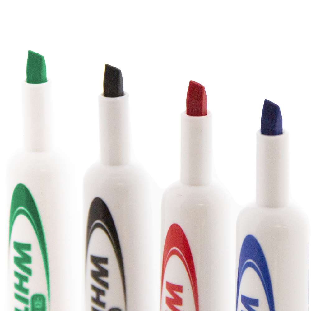 Chisel Tip Assorted Color Dry-Erase Markers (4/Pack)
