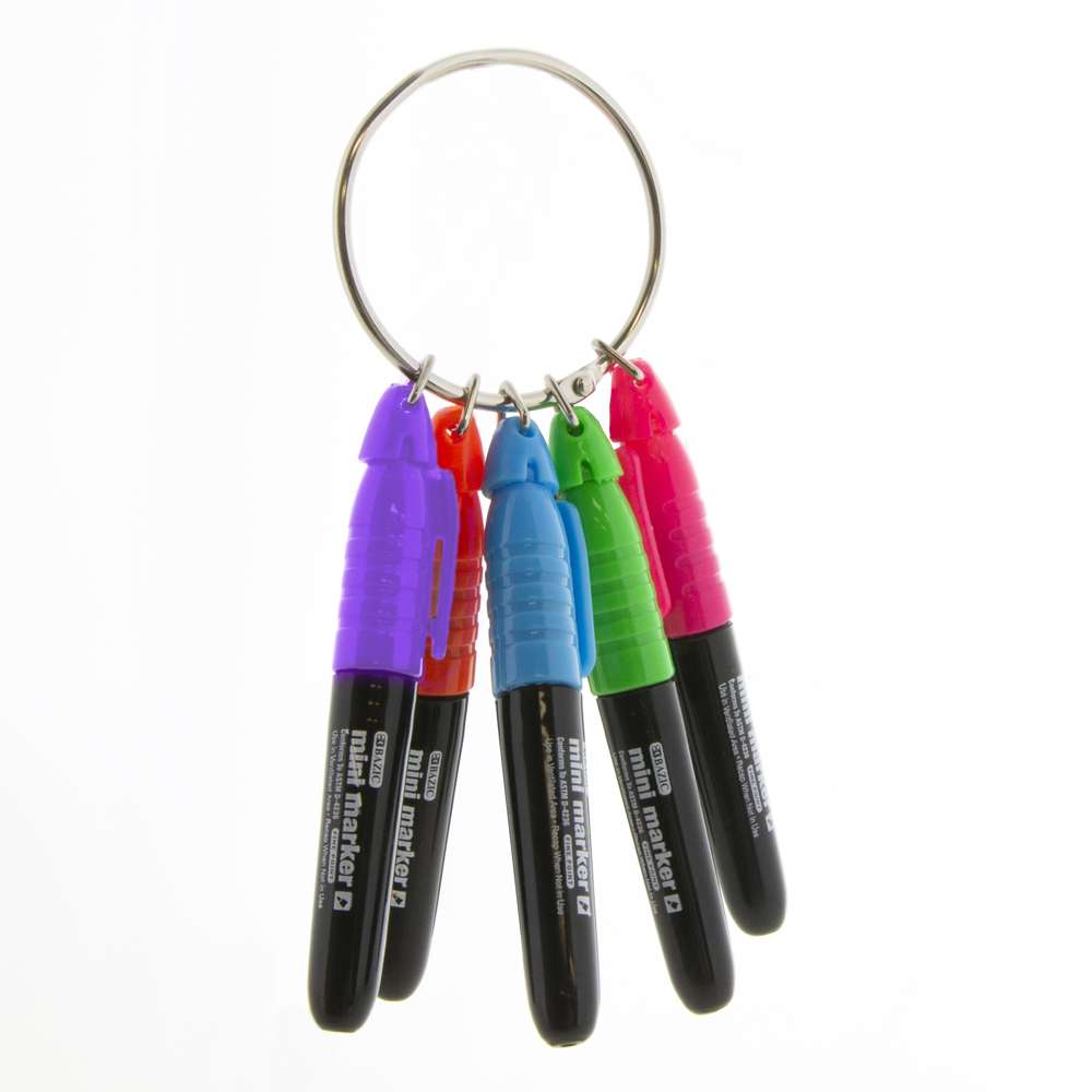Fine Tip Mini Fancy Colors Permanent Marker (5/Pack)