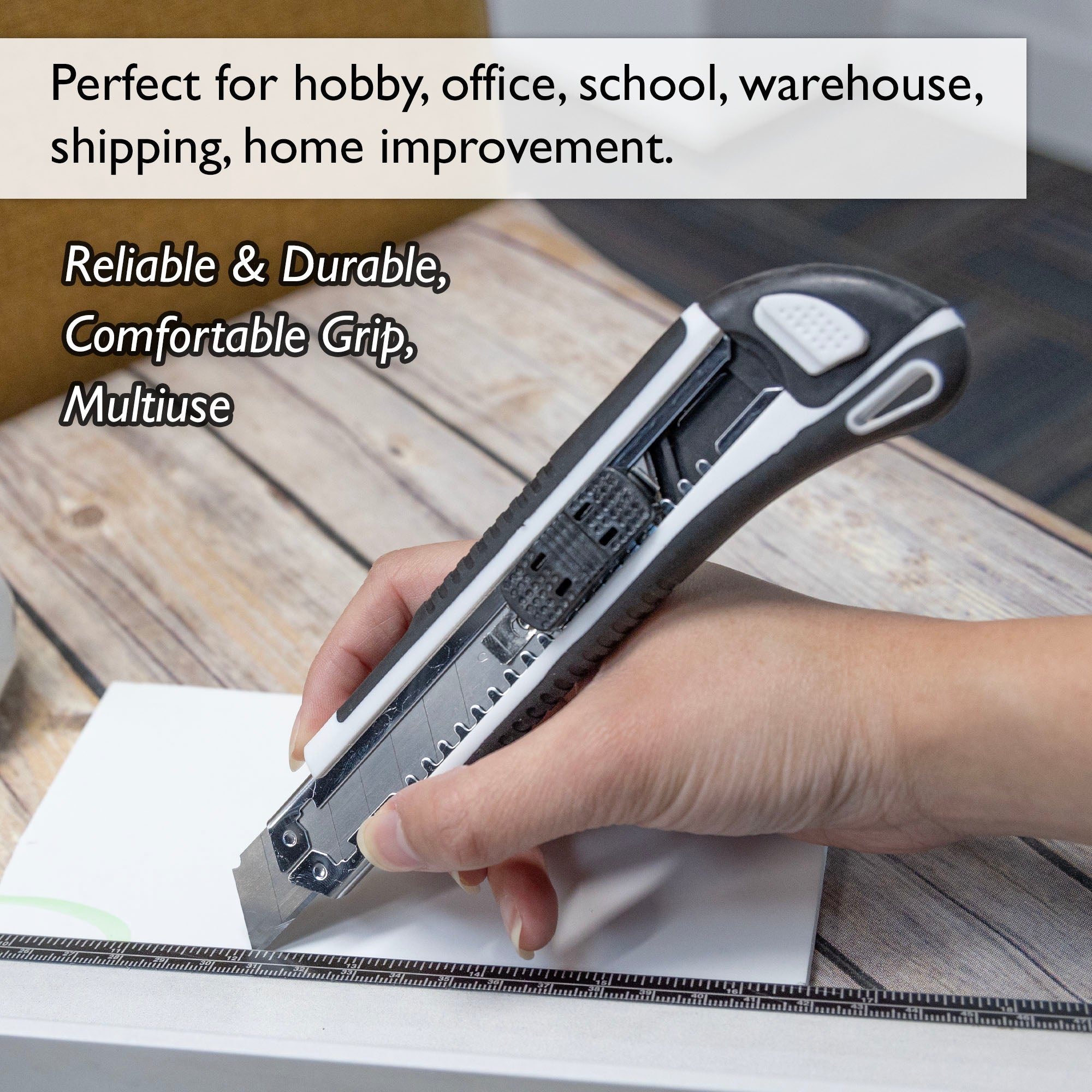 Heavy Duty Self Loading Cutter w/ 2 Replacement Blades