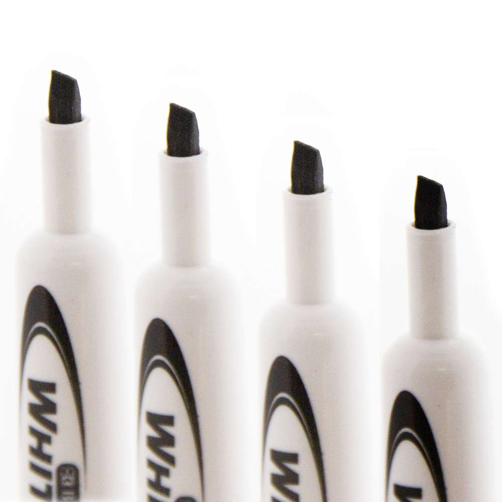 Chisel Tip Black Dry-Erase Markers (12/Pack)
