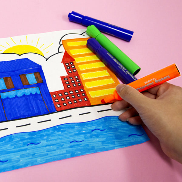 Washable Scented Markers 6 Color