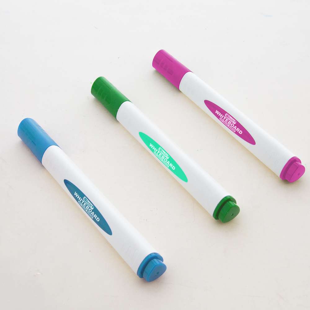 Triangle Dry-Erase Markers Chisel Tip Bright Colors (3/Pack)