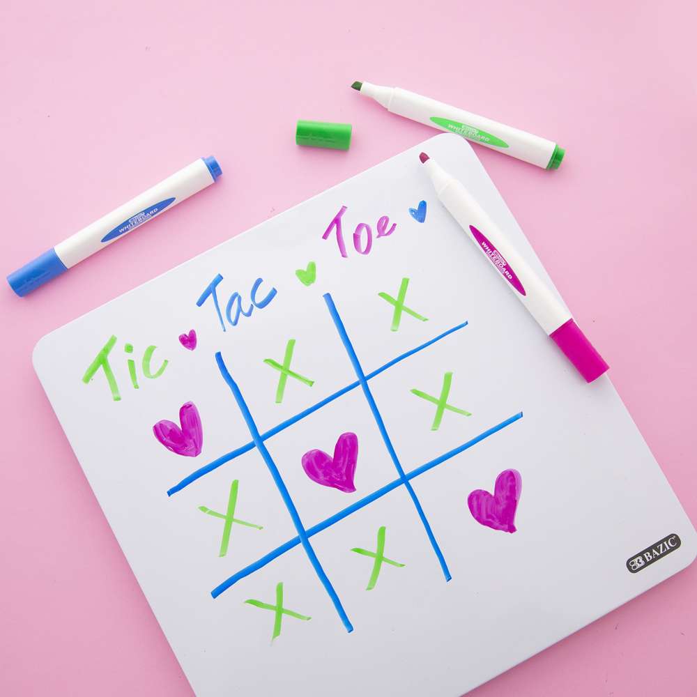 Triangle Dry-Erase Markers Chisel Tip Bright Colors (3/Pack)