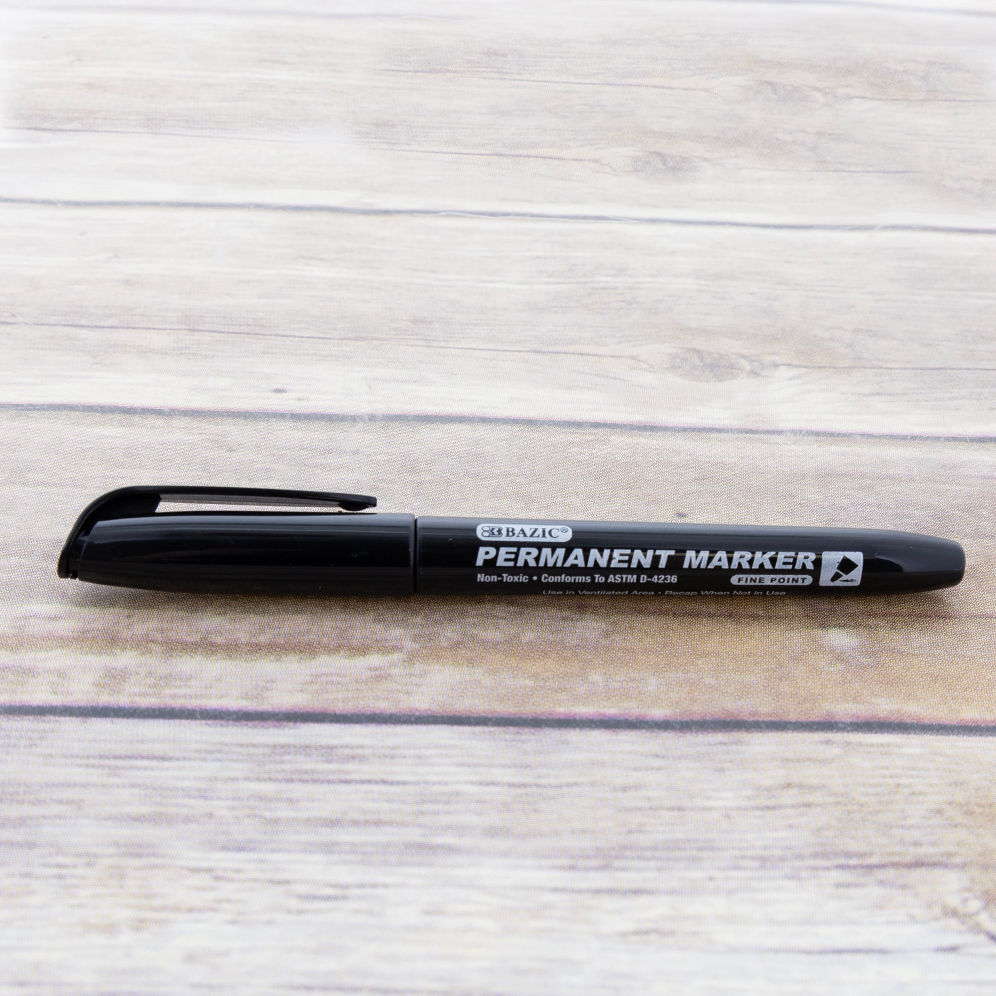 Fine Tip Black Permanent Markers (8/Pack)