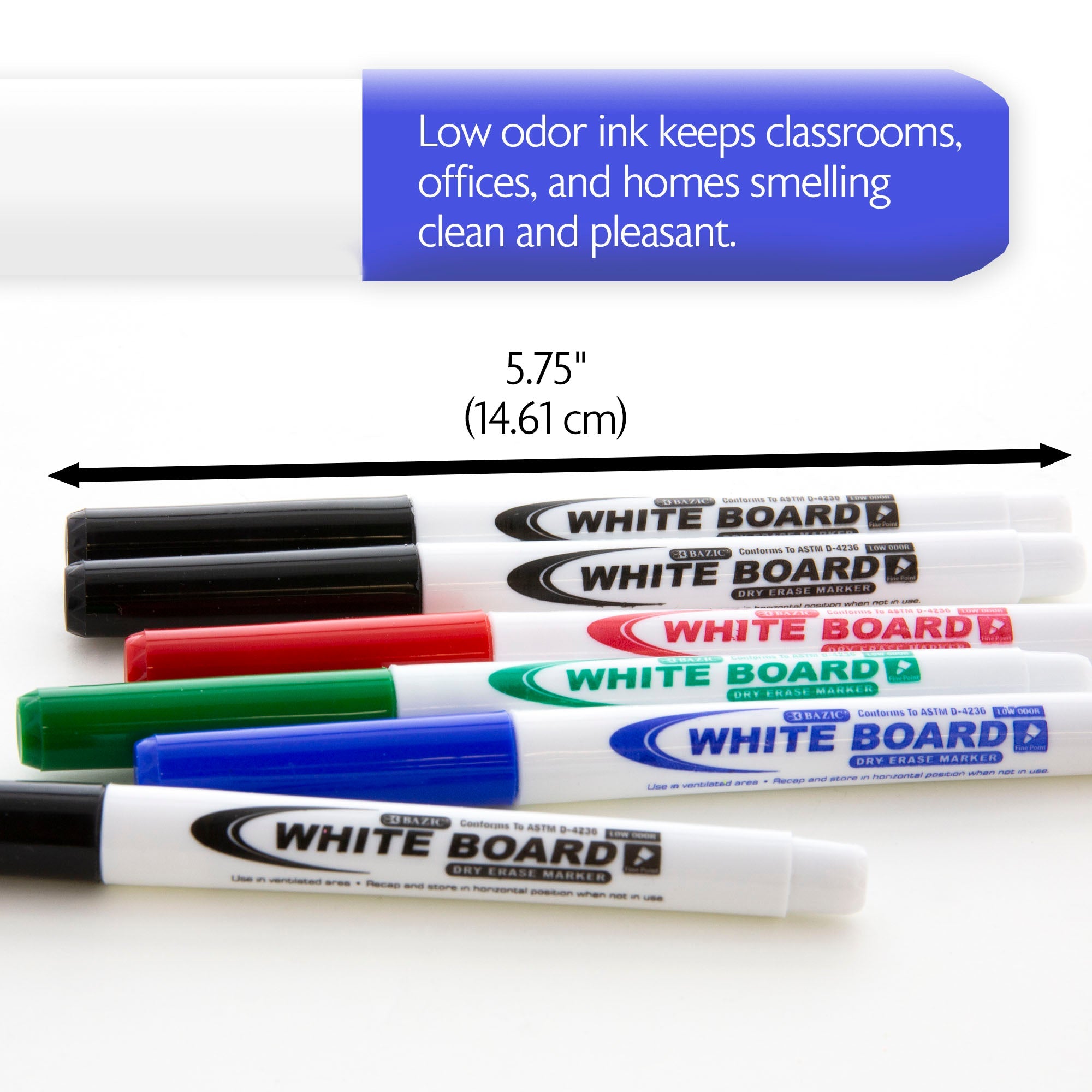 Assorted Colors Fine Tip Dry-Erase Markers (12/Box)