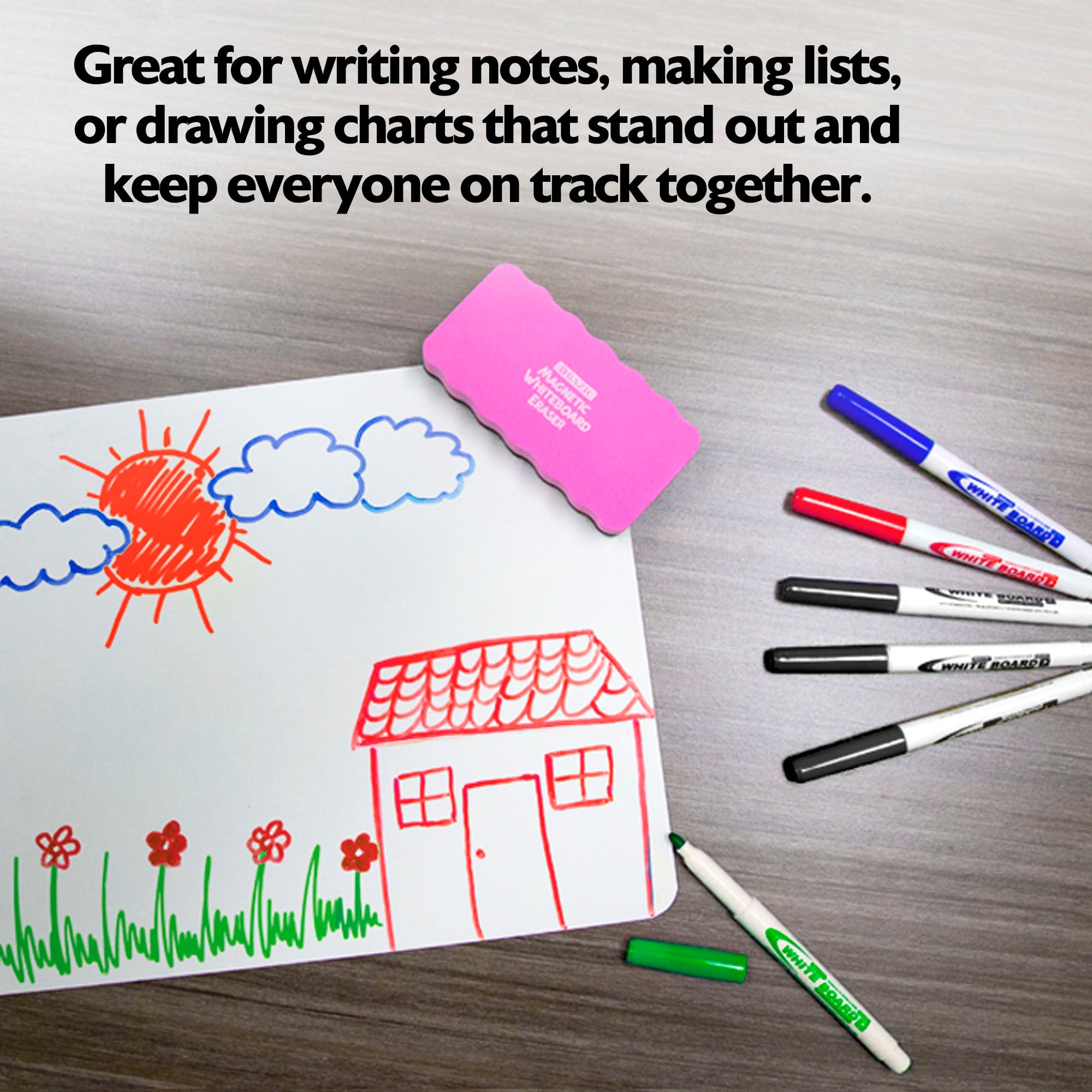 Assorted Colors Fine Tip Dry-Erase Markers (12/Box)