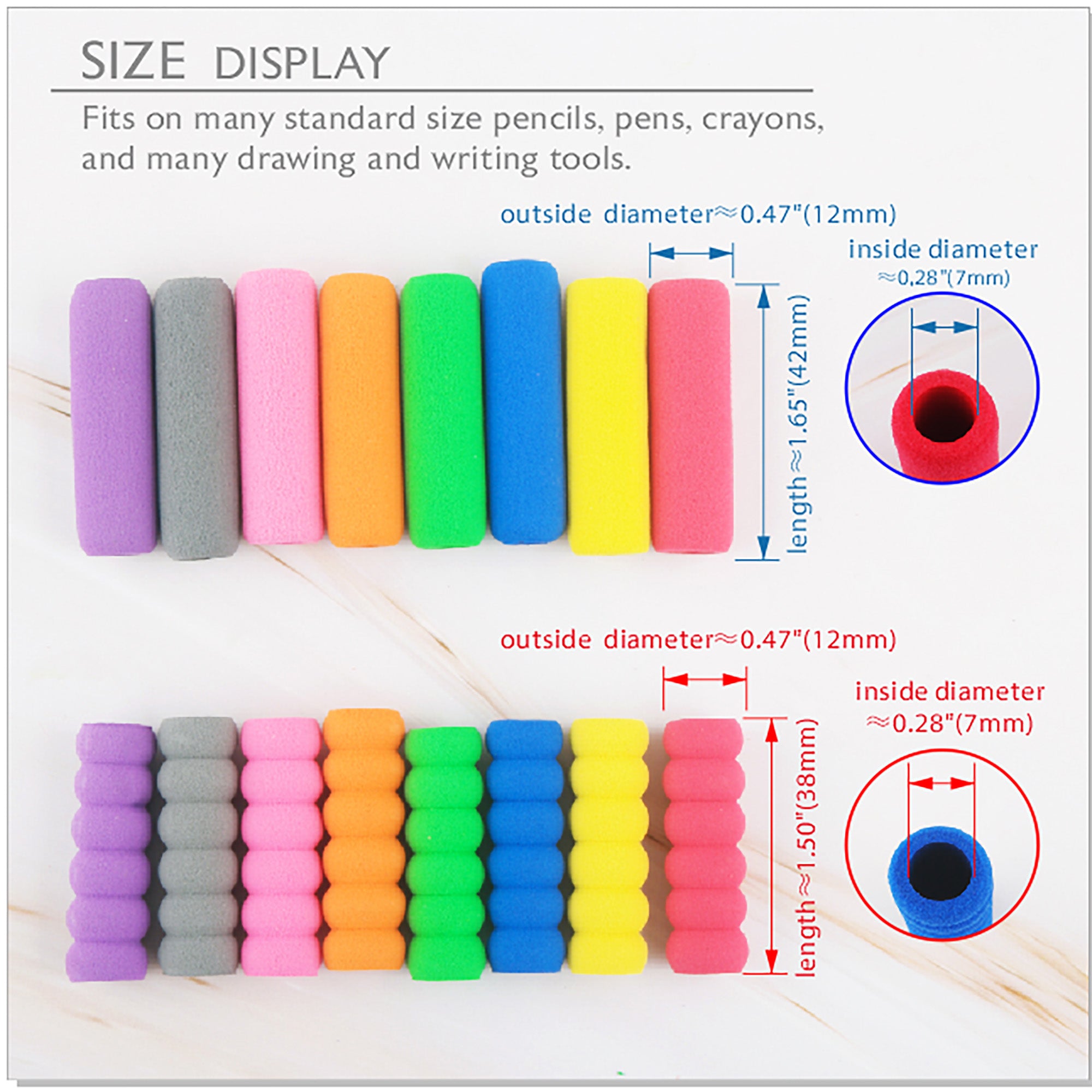 BAZIC Pen Grip Shape Foam Pencil (8/Pack) – BAZIC Products