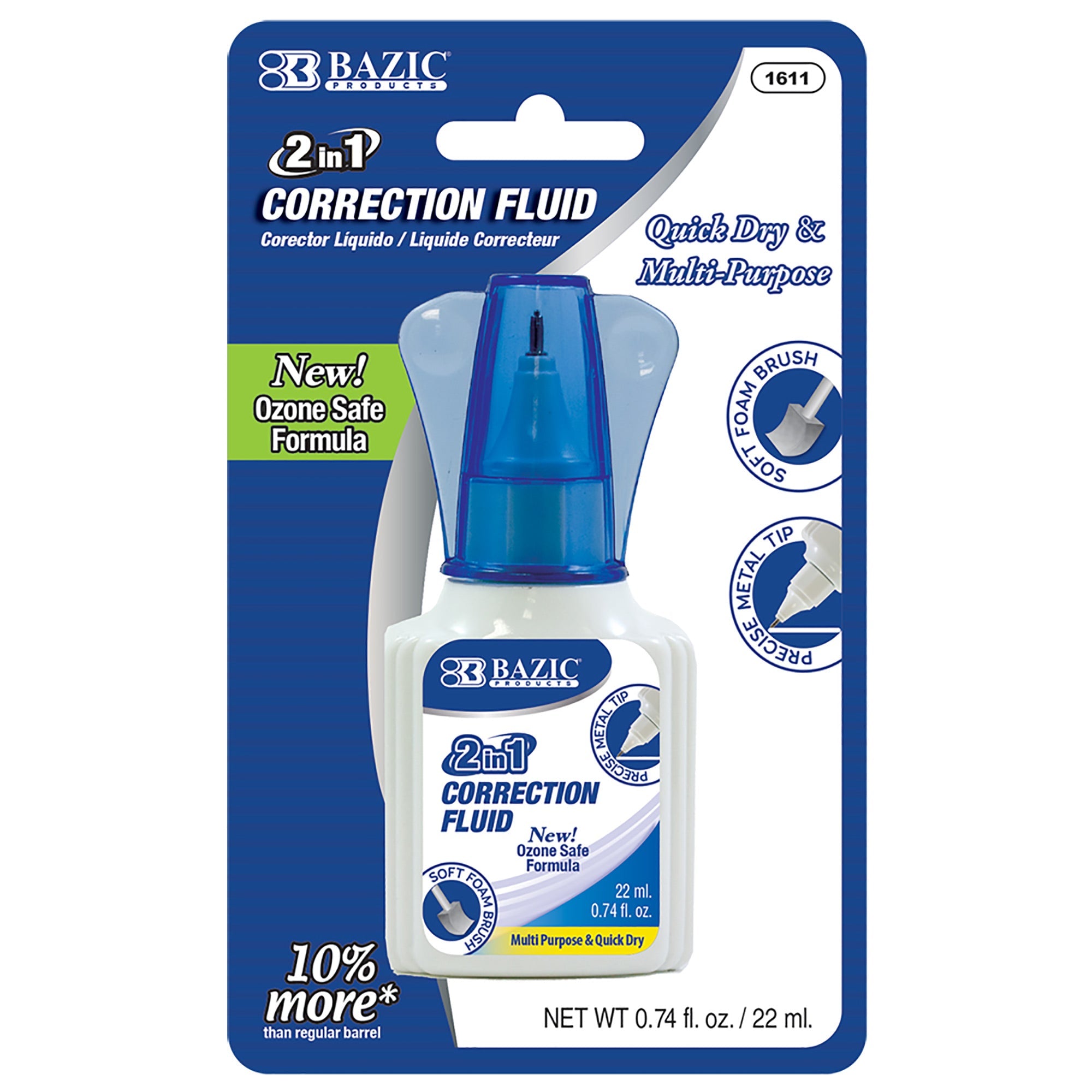 2 in 1 Correction Foam Brush & Pen Tip (22 mL)