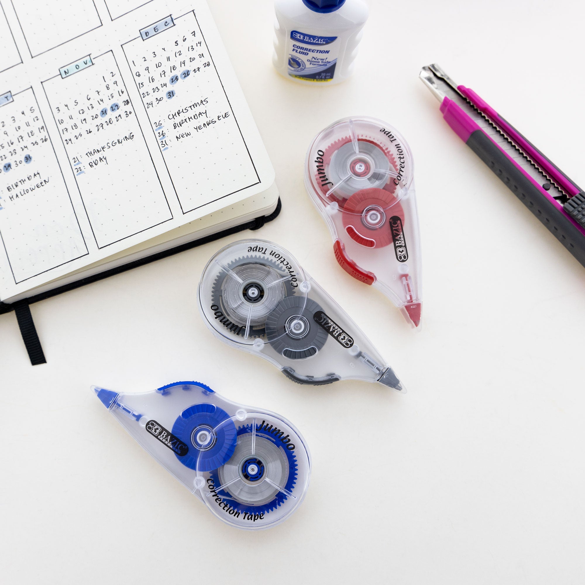 Correction Tape w/ Grip, Jumbo 5 mm x 394"