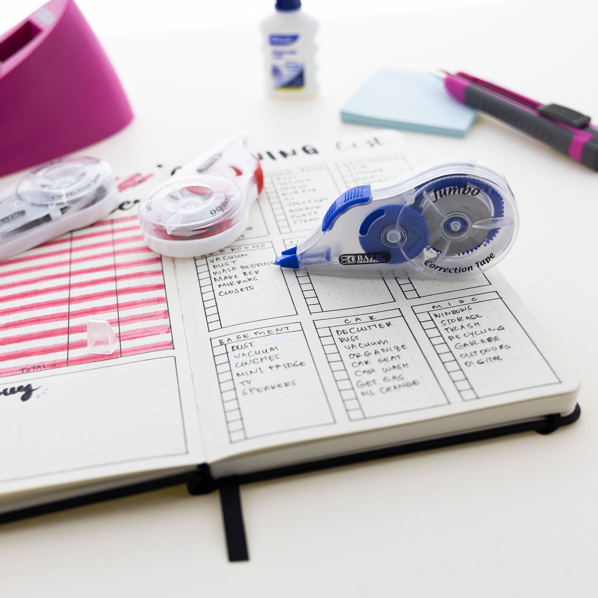 Correction Tape w/ Grip, Jumbo 5 mm x 394"