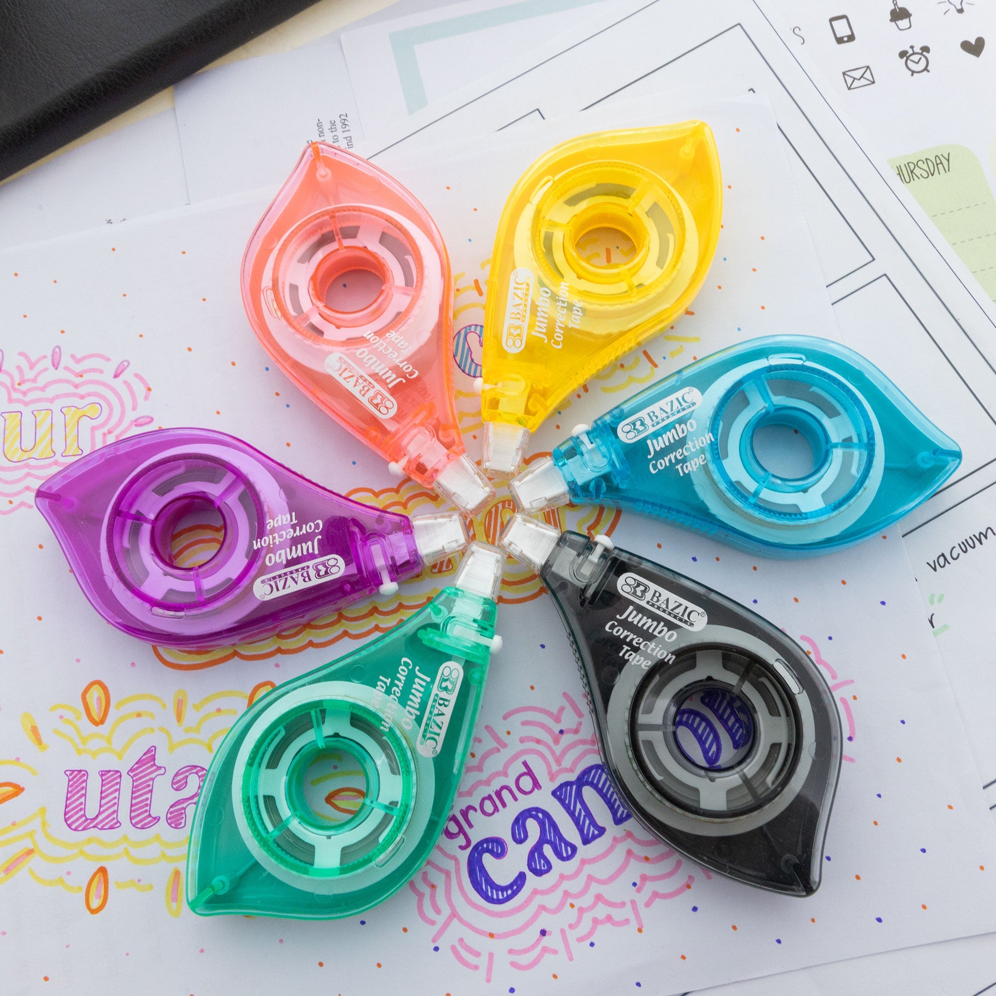 Correction Tape w/ Two Way Applicator, Jumbo 5 mm x 394"
