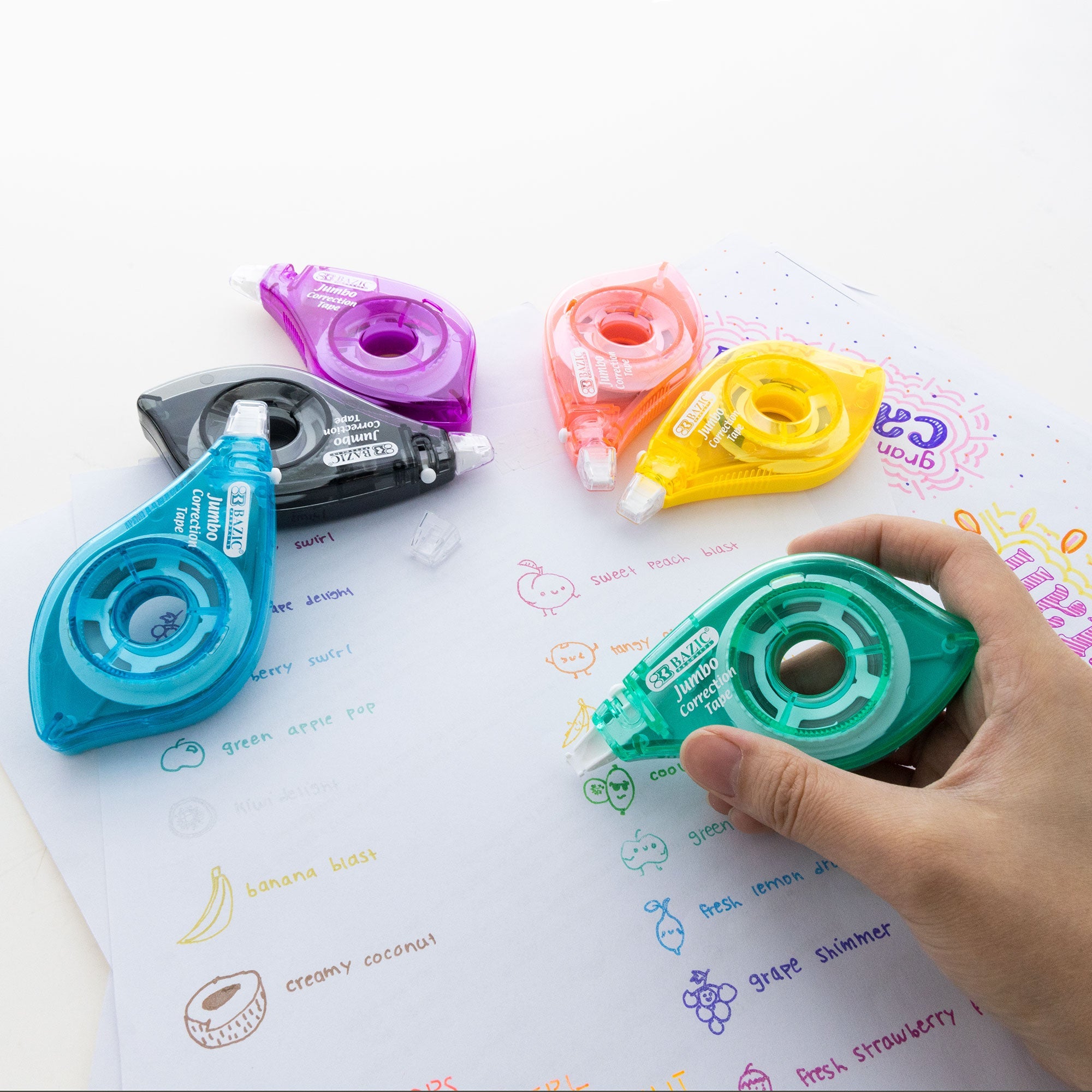Correction Tape w/ Two Way Applicator, Jumbo 5 mm x 394"