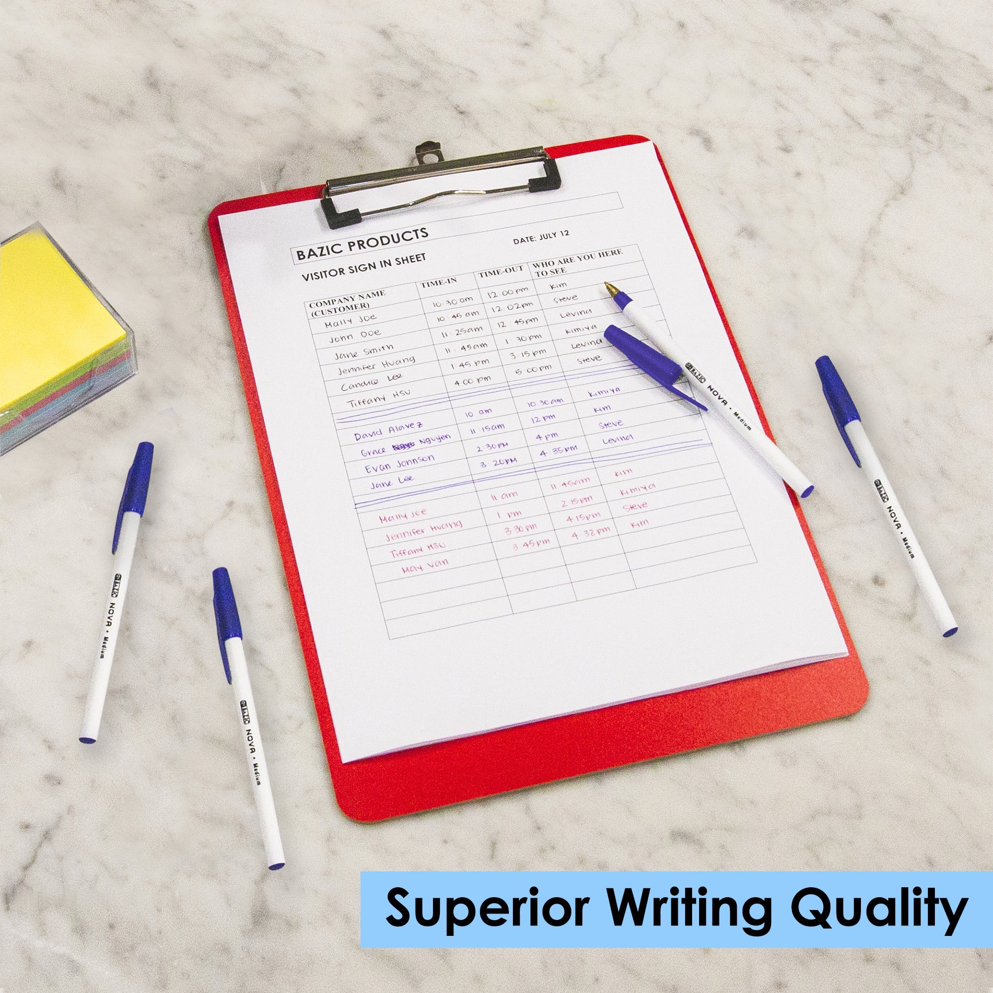 Nova (12/Box) Blue Color Stick Pen