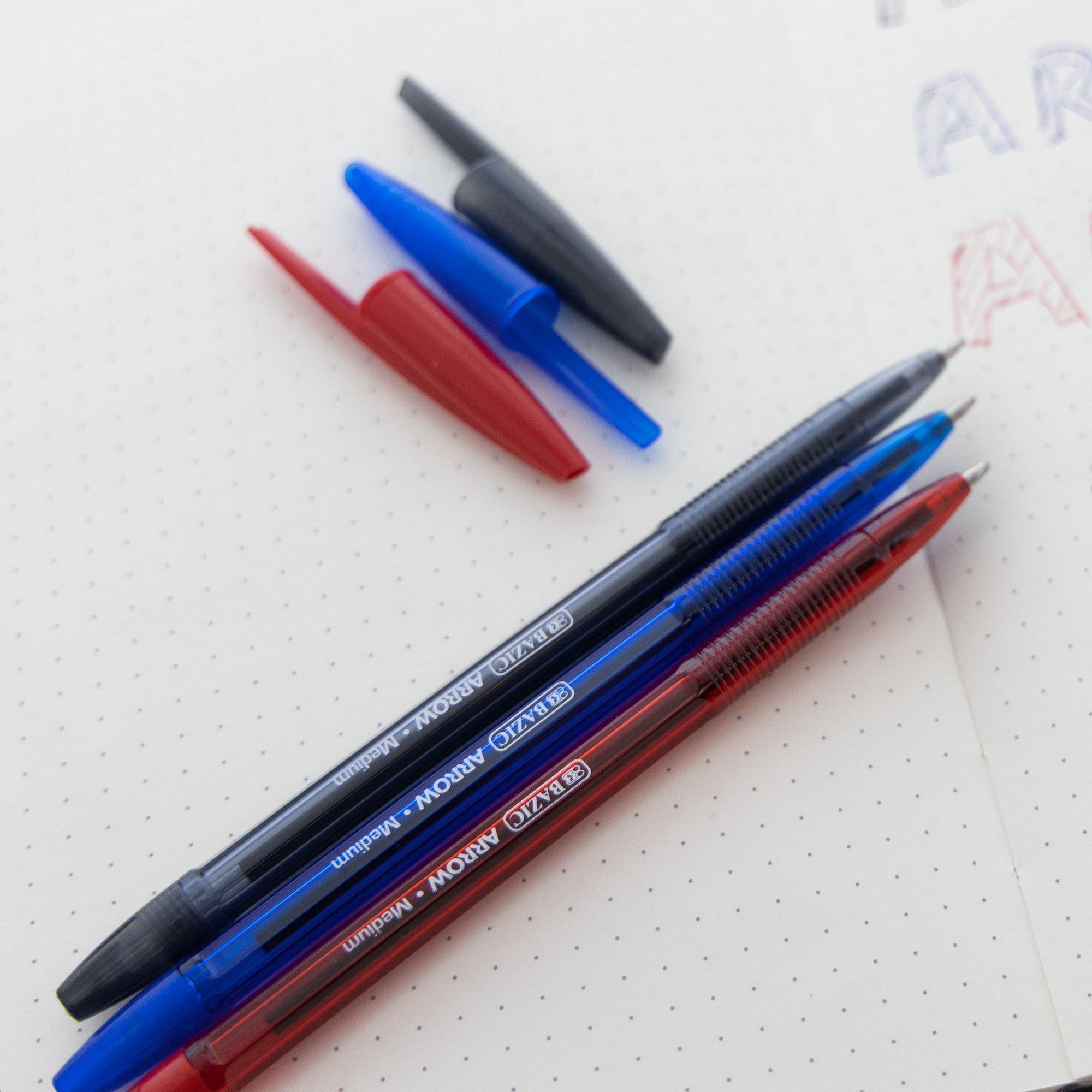 Arrow Assorted Color Stick Pen (10/Pack)