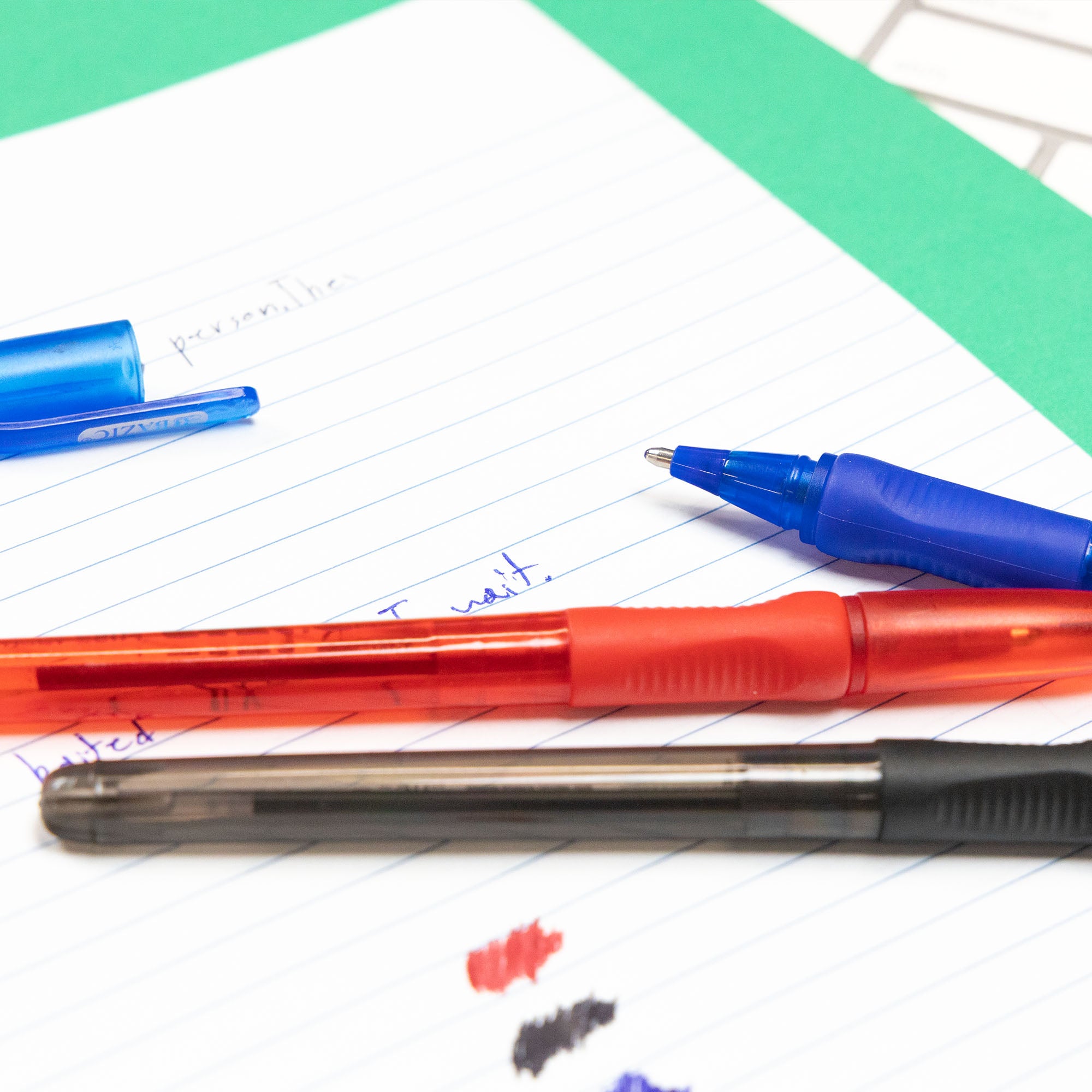 Jetz 1.4 mm Tip Asst. Color FUSE Tech Ink Pen w/ Cushion Grip (8/Pack)