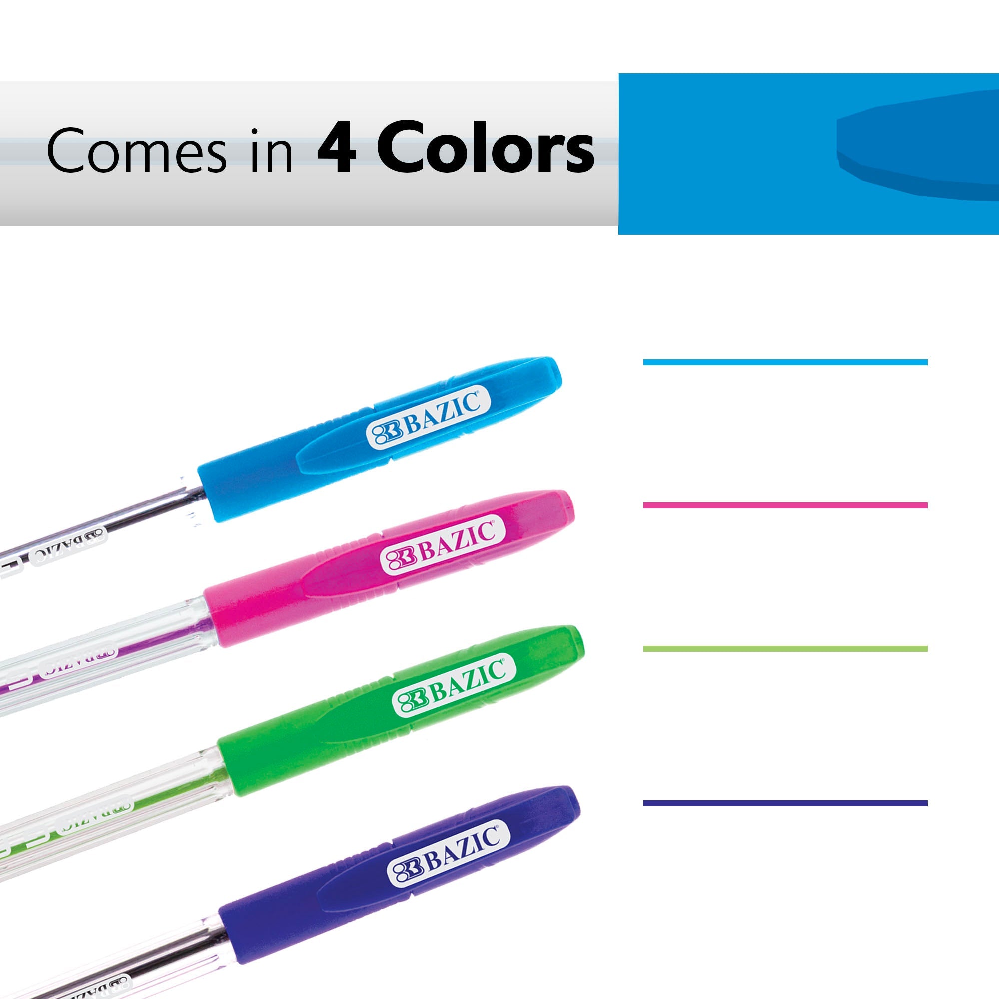 G-Flex 4 Color Oil-Gel Ink Pen w/ Cushion Grip
