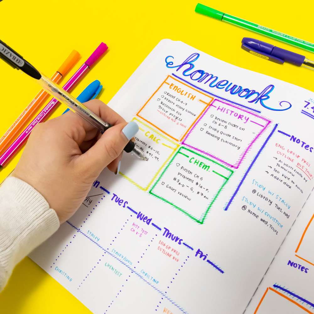 Washable Fiber Tip Pen 12 Color