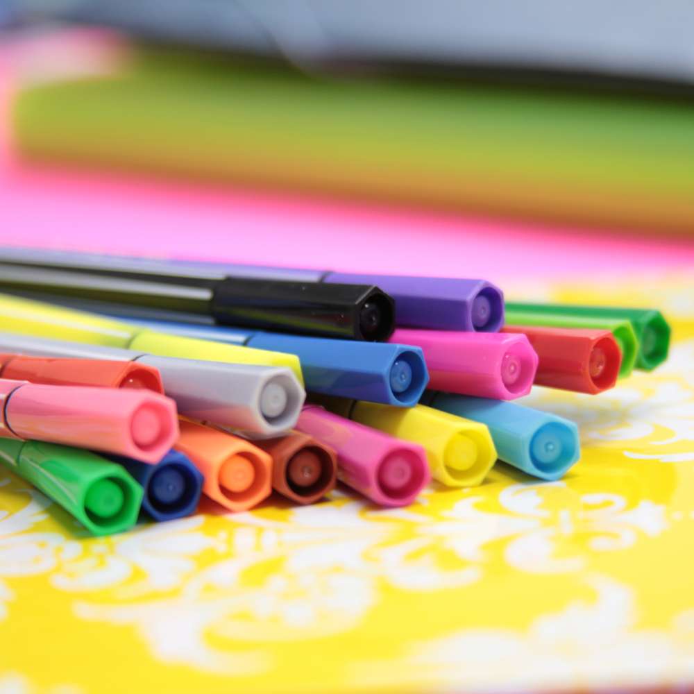 Washable Fiber Tip Pen 24 Color