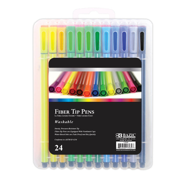 24 Color Washable Fiber Tip Pen