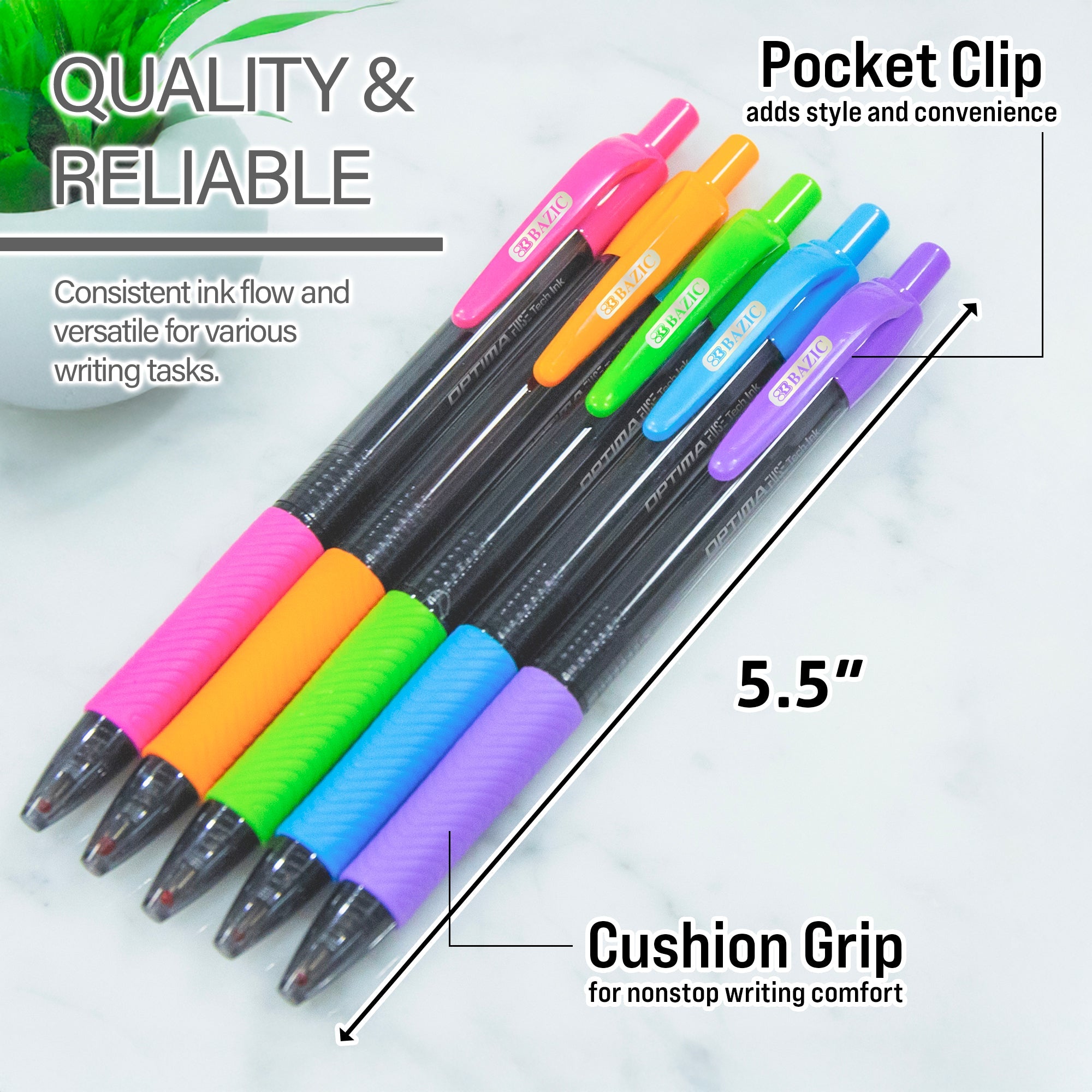 Optima 5 Color FUSE Tech Ink Retractable Pen