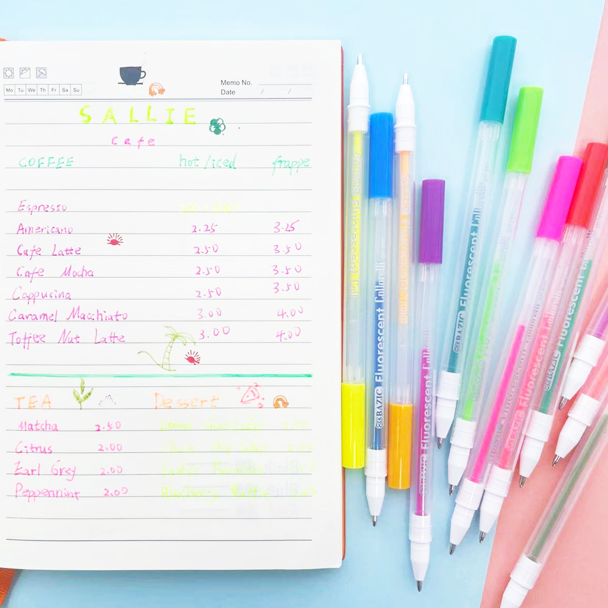Collorelli Gel Pen 12 Fluorescent Color