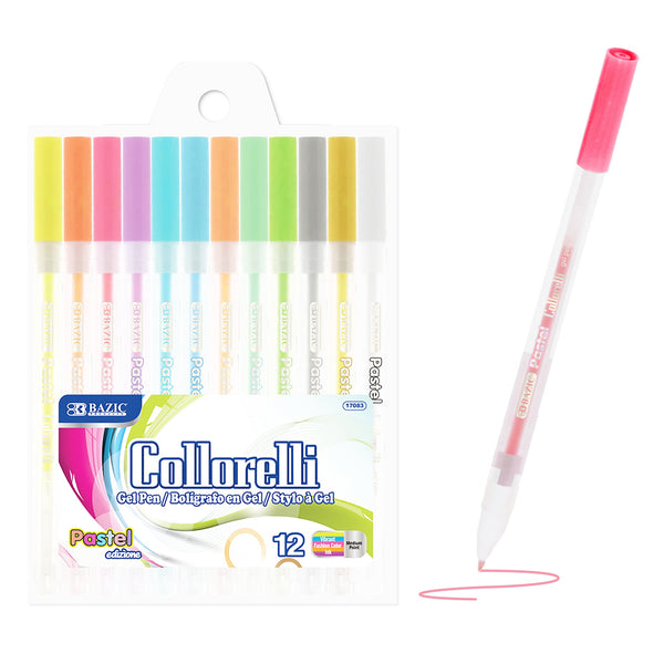 12 Pastel Color Collorelli Gel Pen