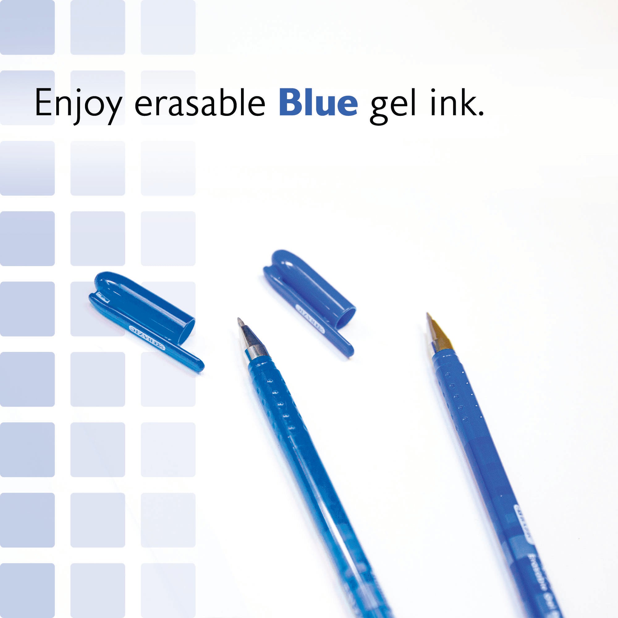 Frizz Blue Erasable Gel Pen (2/Pack)