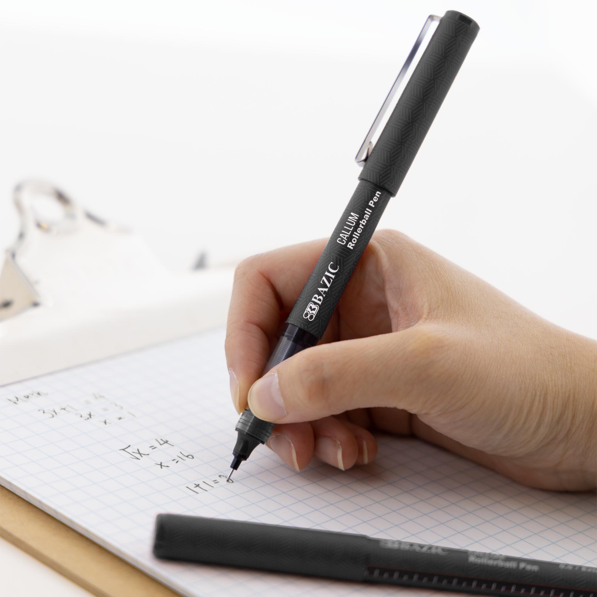 Callum Black Needle-Tip Rollerball Pen (2/Pack)