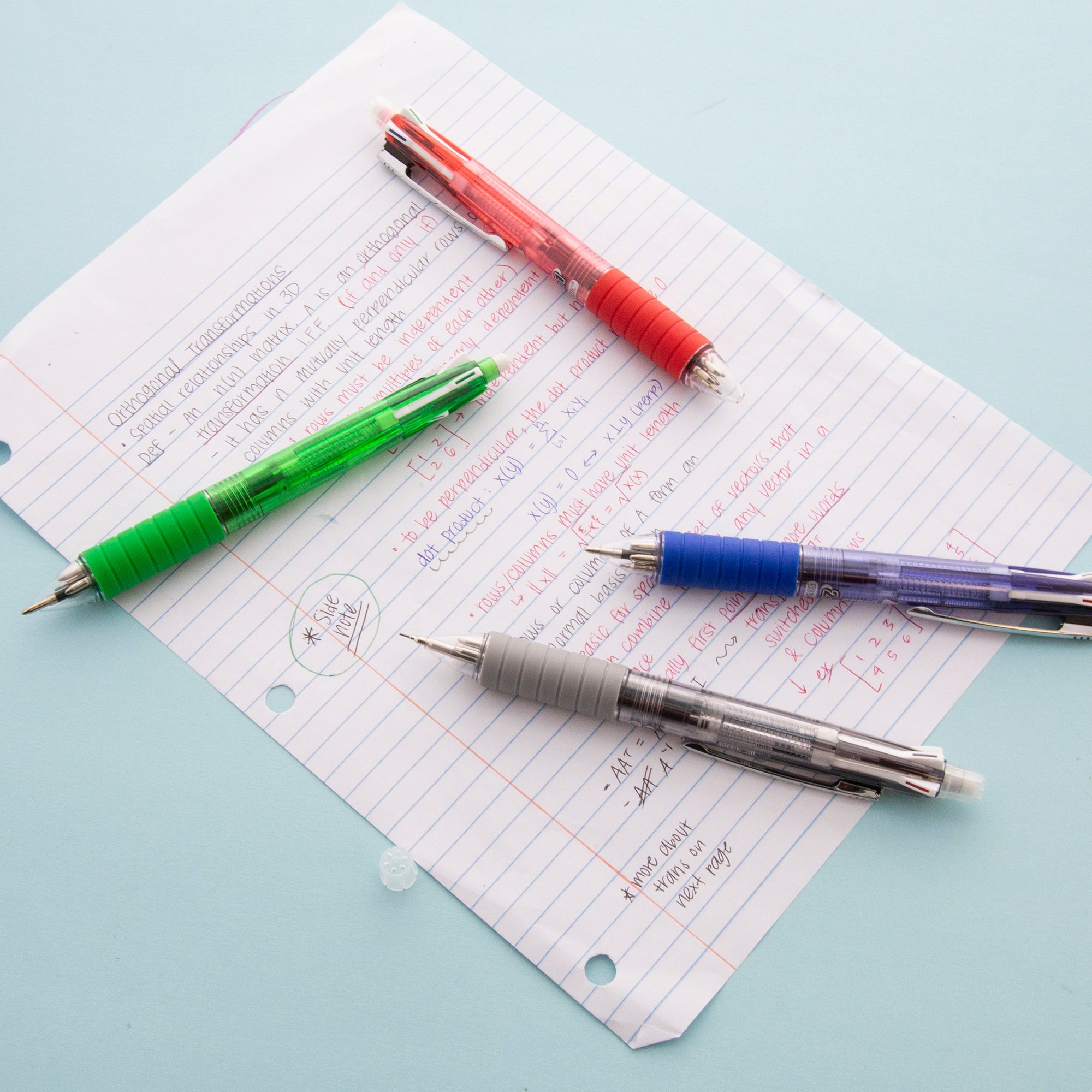 2-In-1 Mechanical Pencil & 4-Color Pen w/ Grip