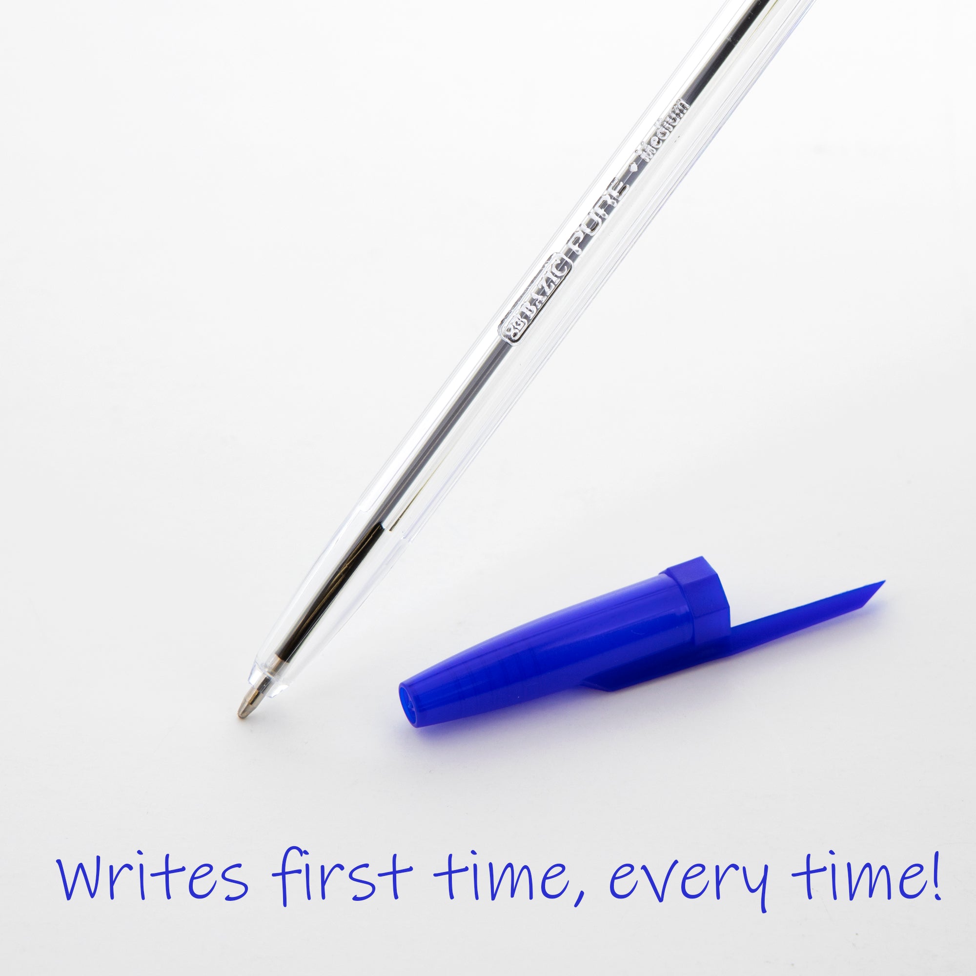 Pure Blue Stick Pen (12/Pack)